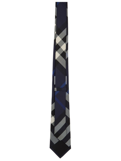 Burberry Navy Checked Tie outlook