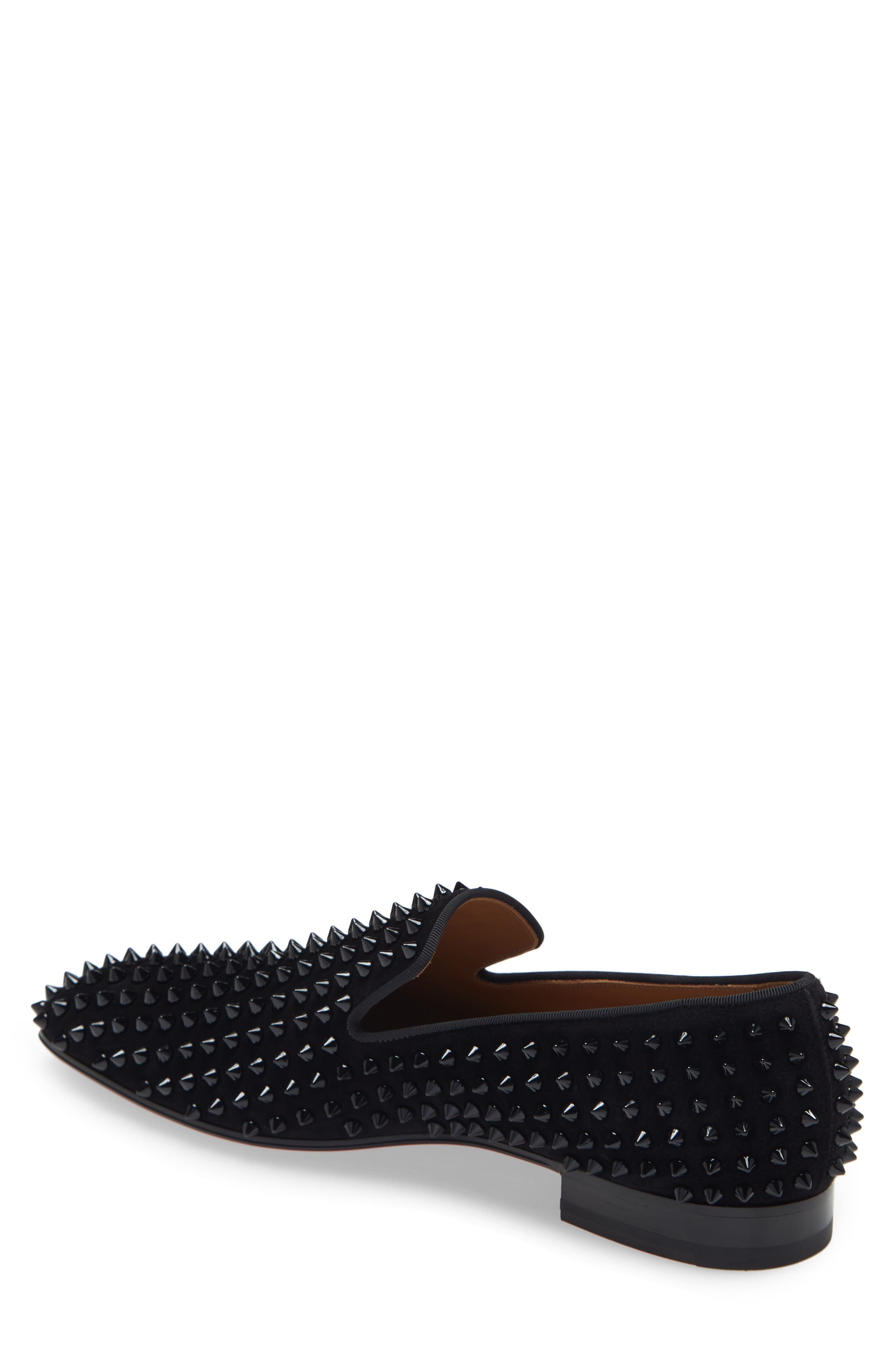 Christian Louboutin Dandelion Spikes Venetian Loafer in Black at Nordstrom - 2