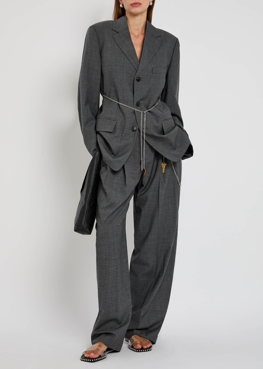Alexander Wang Wide-leg Wool-blend Trousers - 3