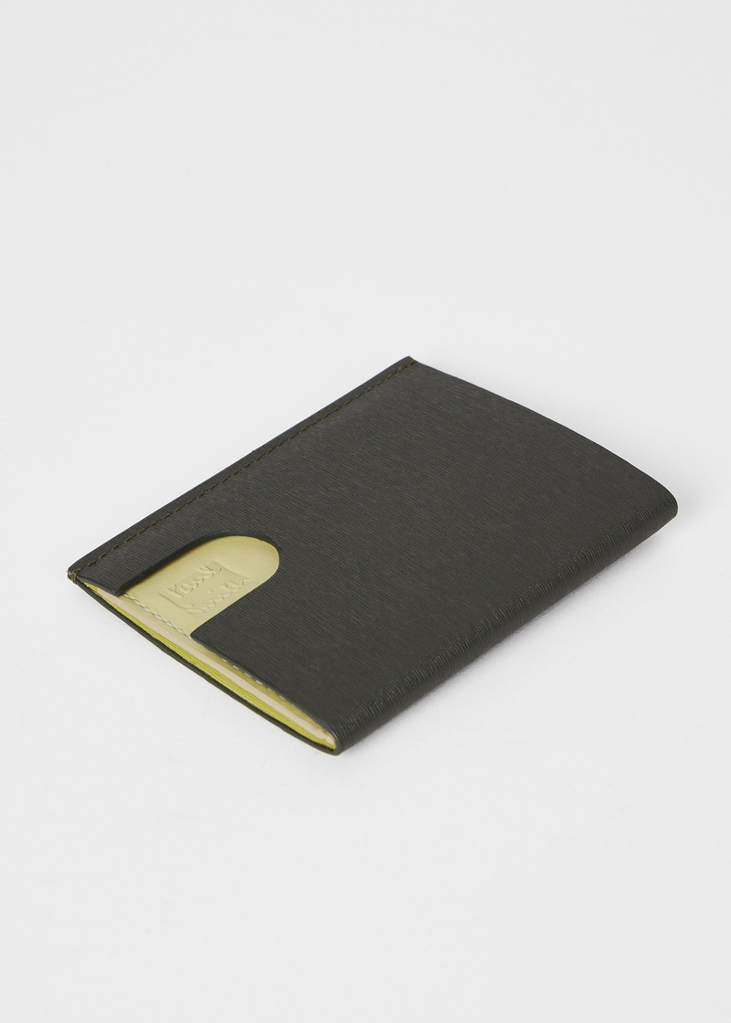 Paul Smith Green and Yellow Pop Up Card Holder outlook