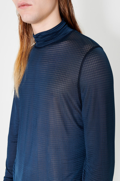 Our Legacy Bend Turtleneck Deep Blue Tricot Ripstop outlook