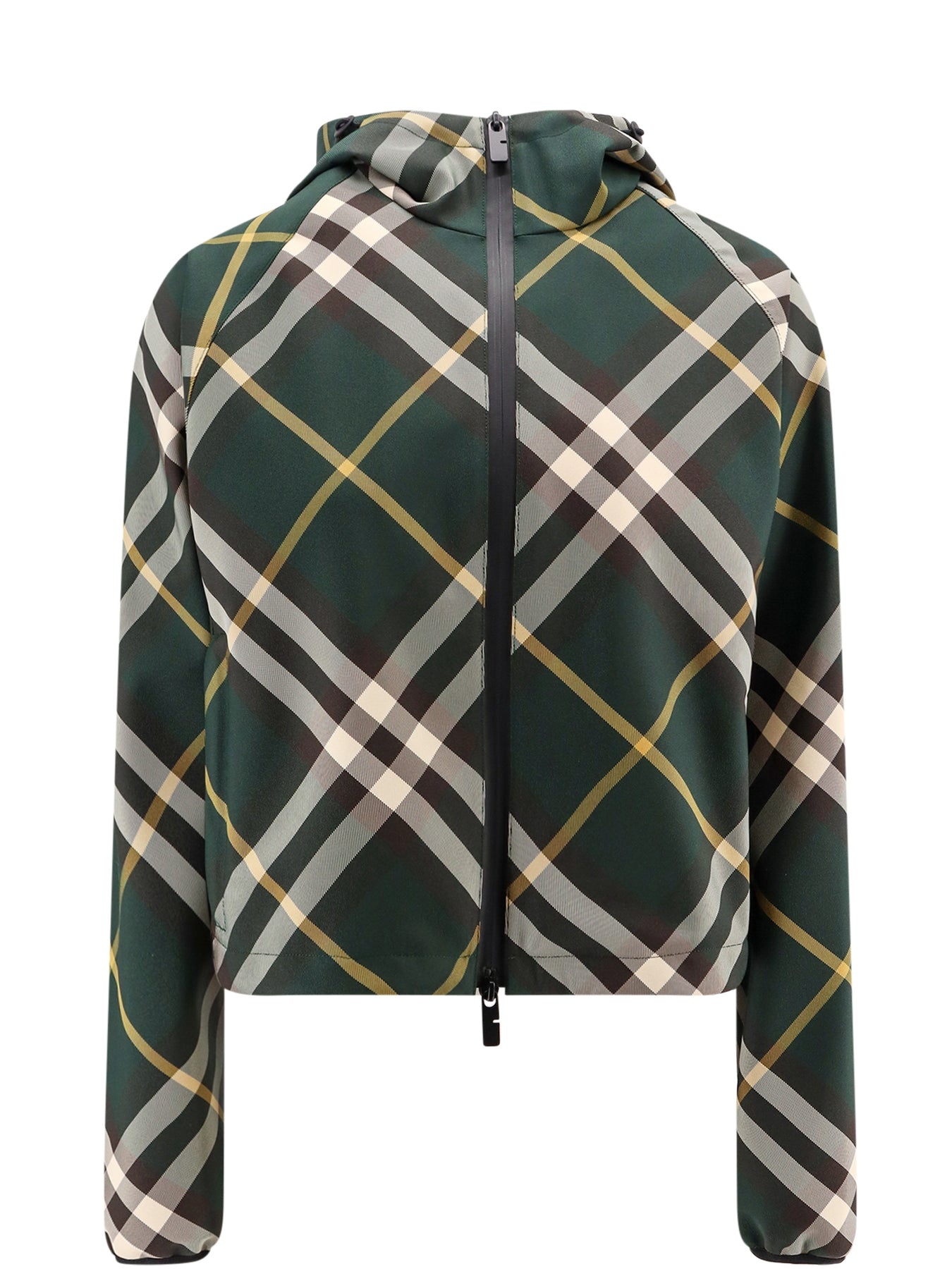 Nylon jacket with check motif - 1