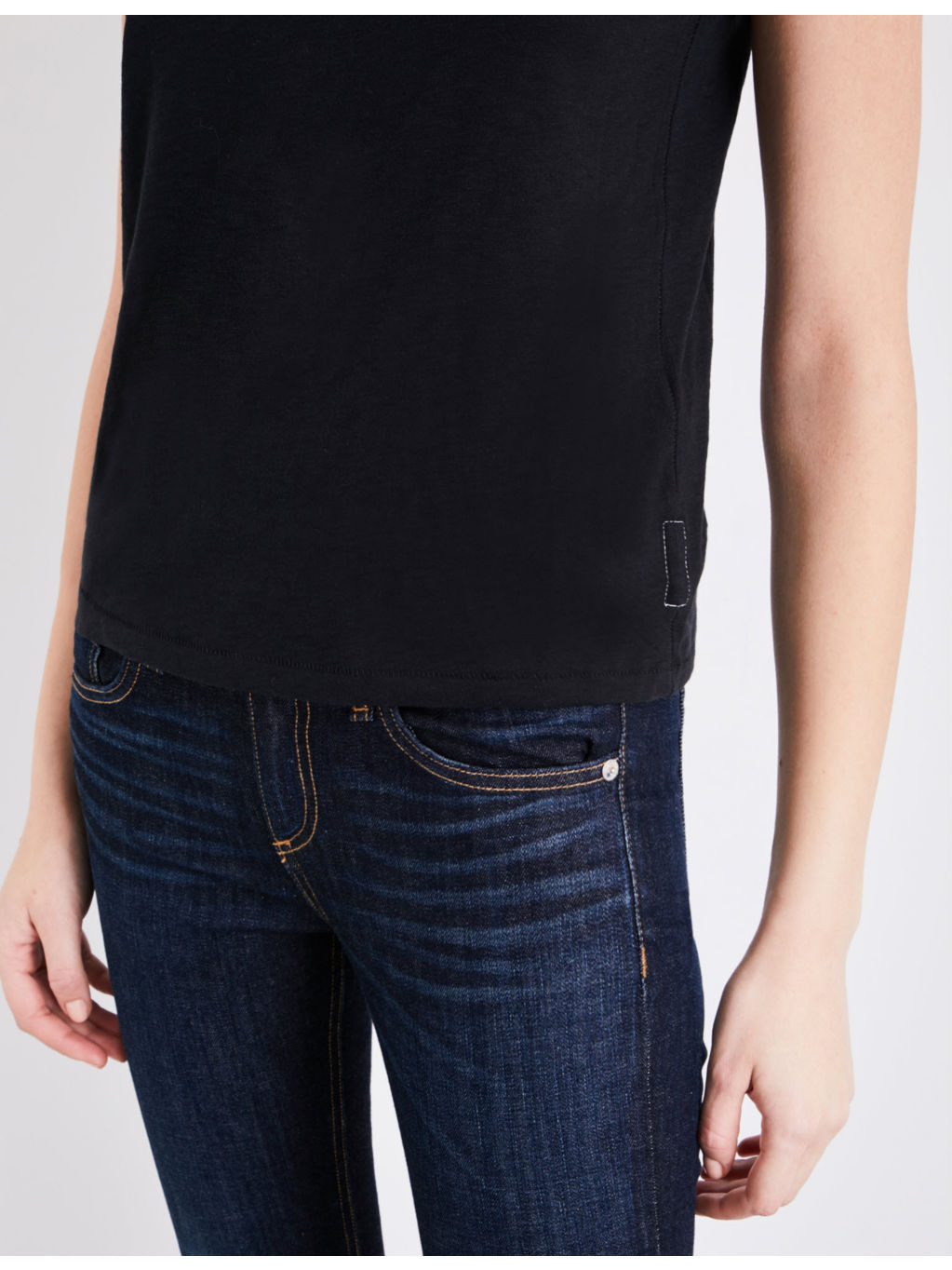 Round neck cotton-jersey T-shirt - 7