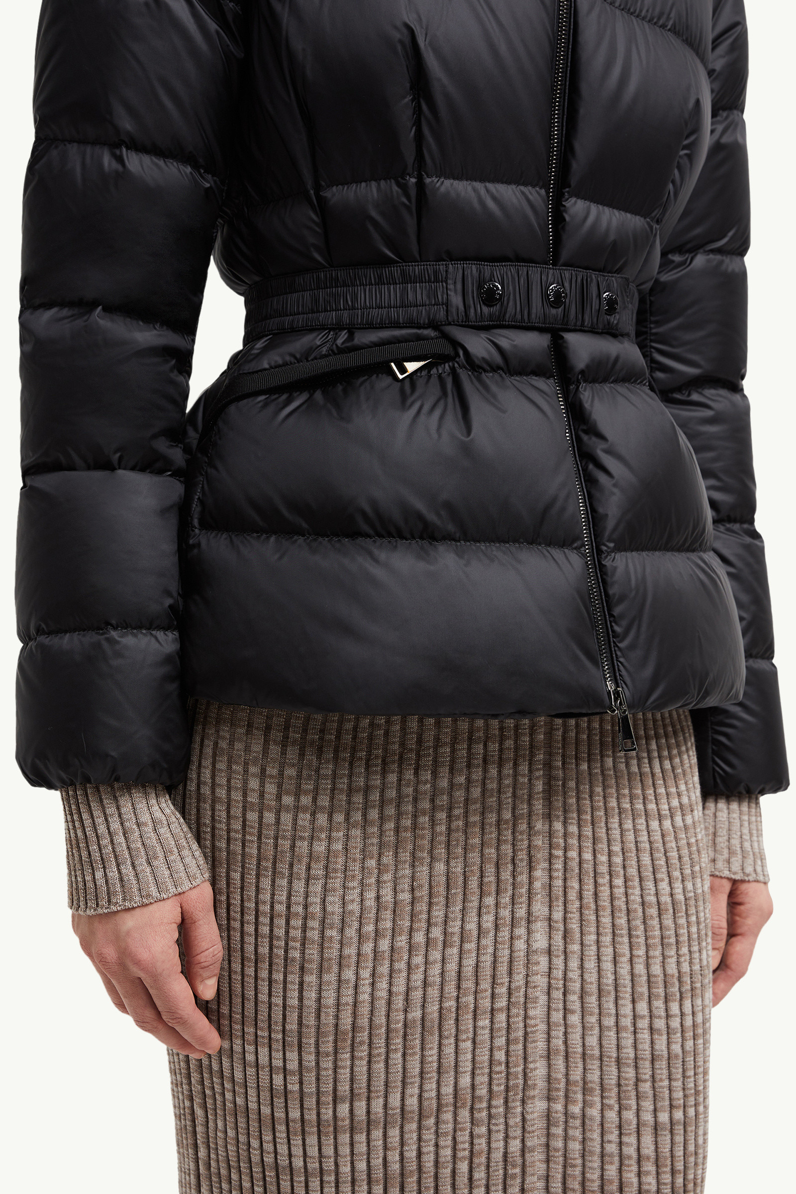 Boed Hooded Shearling-Trimmed Short Down Jacket - 6