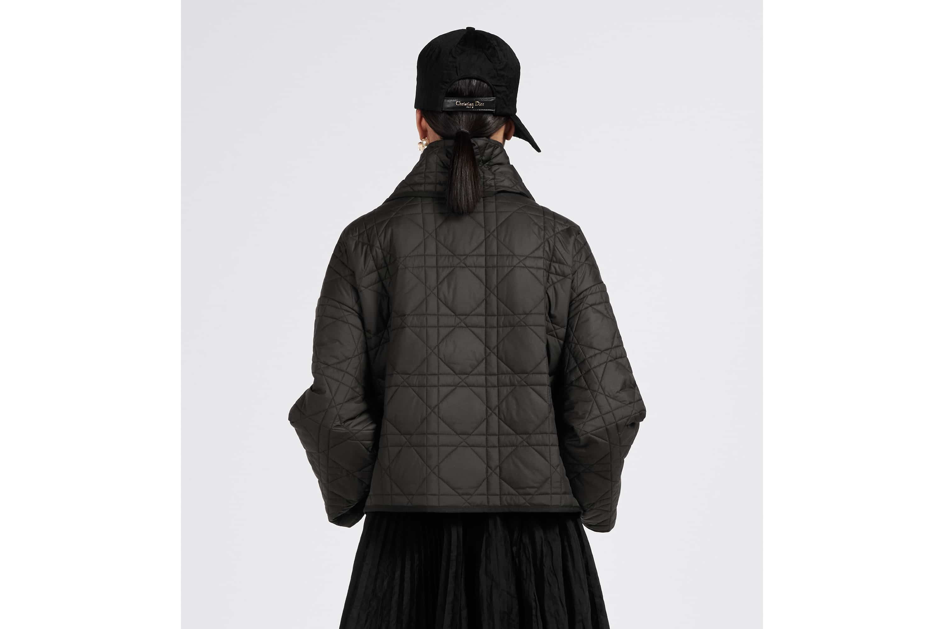 Macrocannage Peacoat with Criss Cross Collar - 4