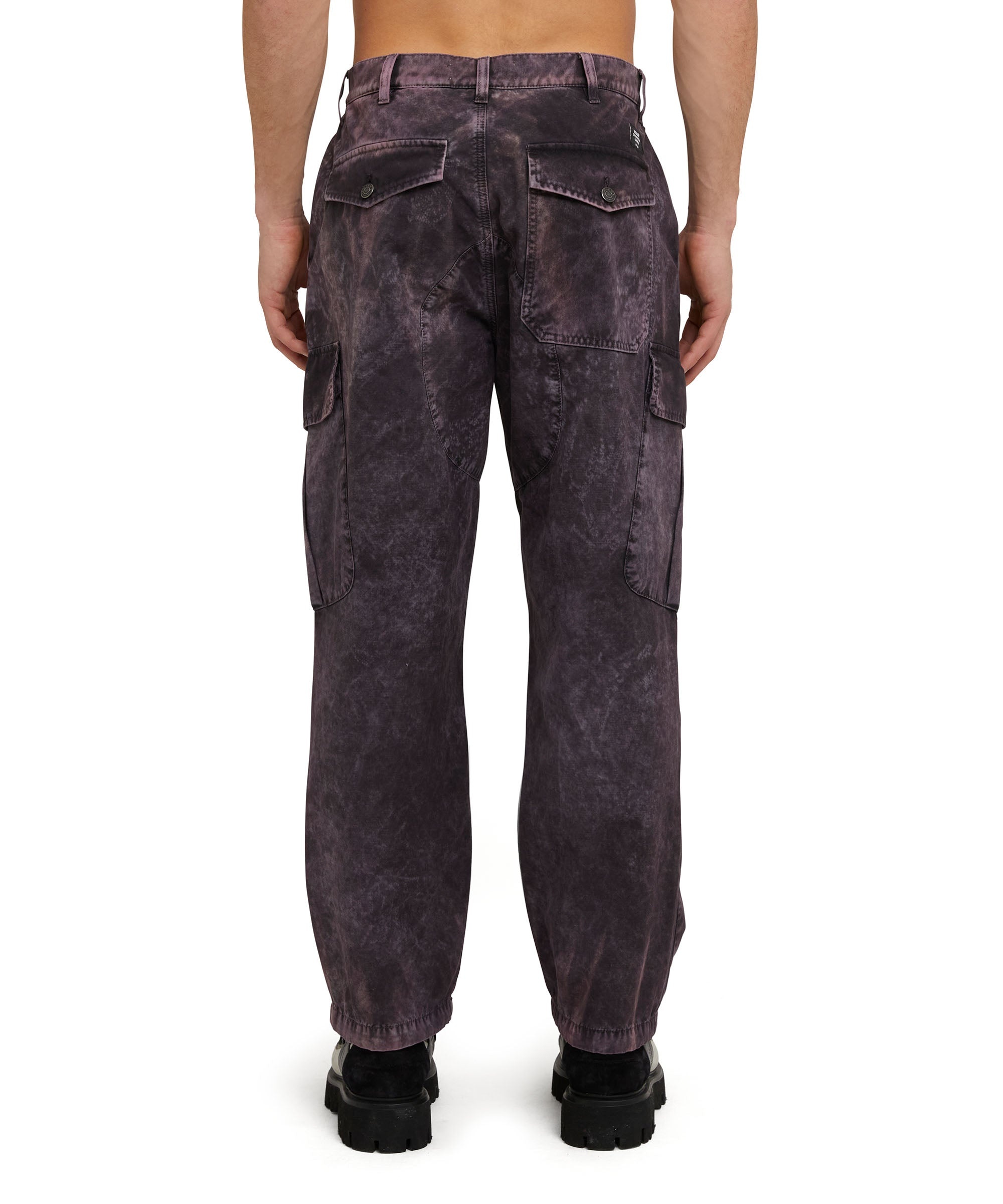 Organic cotton Tie-Dye parachute cargo trousers - 3