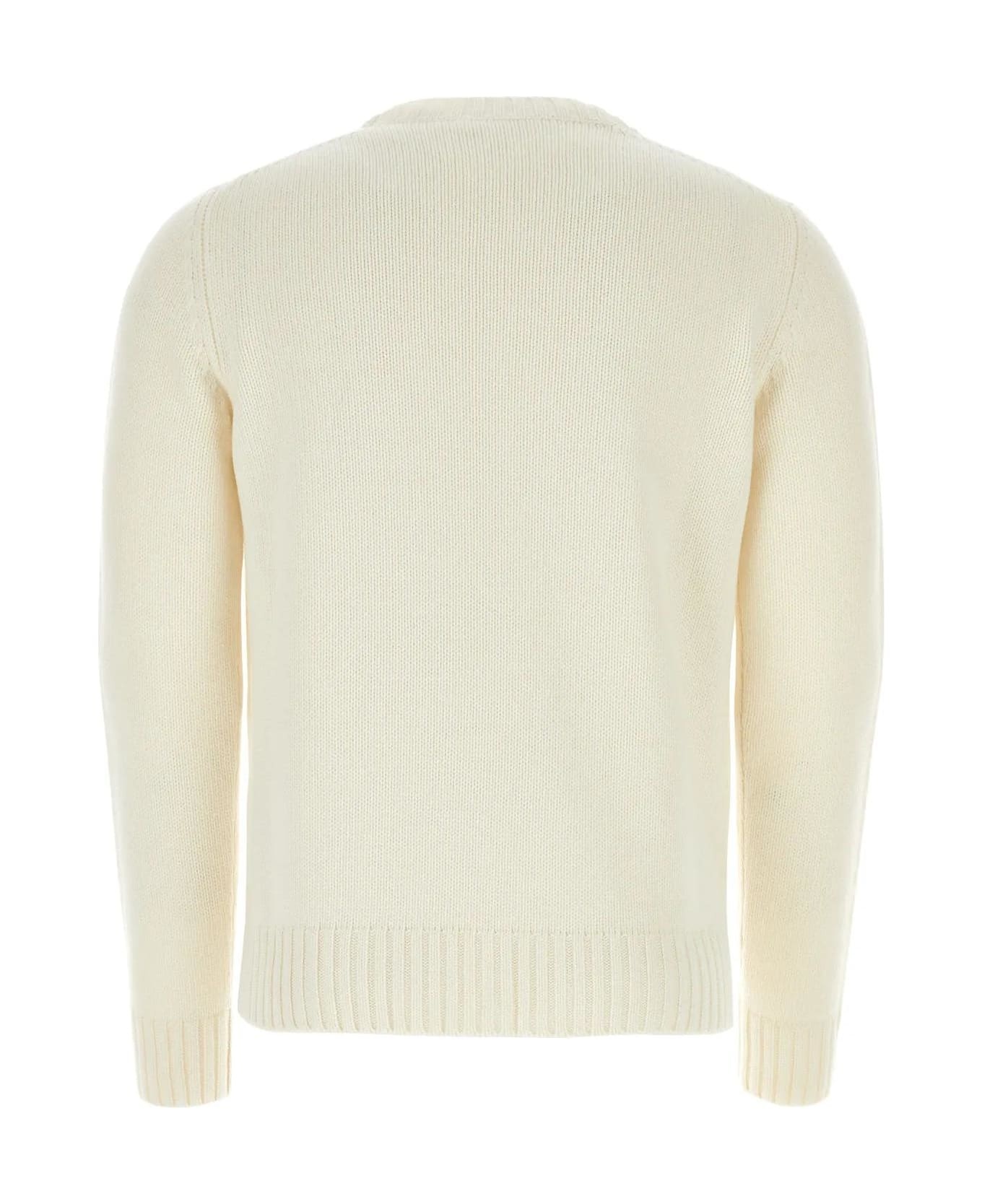 Ivory Wool Blend Sweater - 2