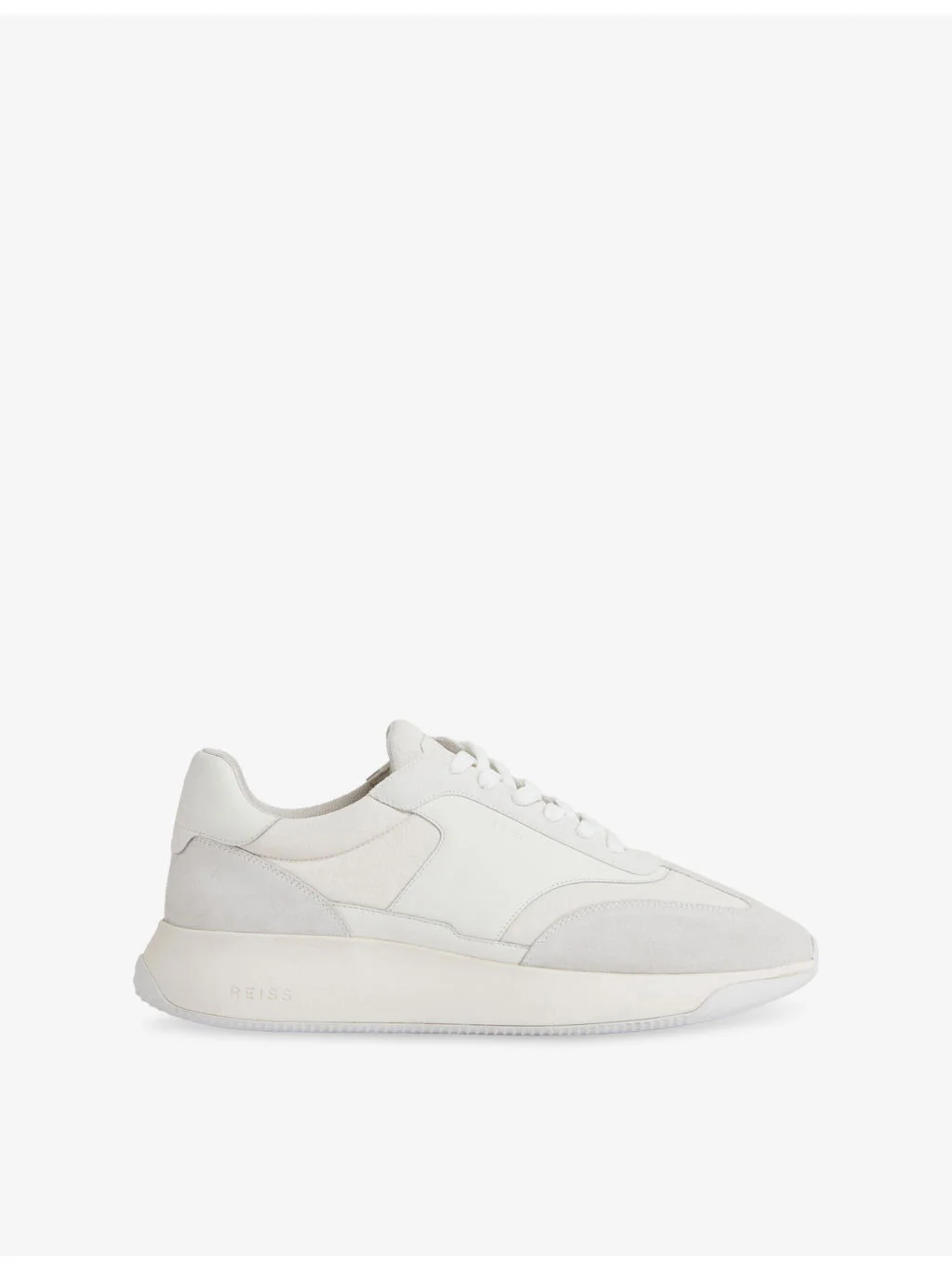 Emmett Leather-Blend Low-Top Trainers - 1