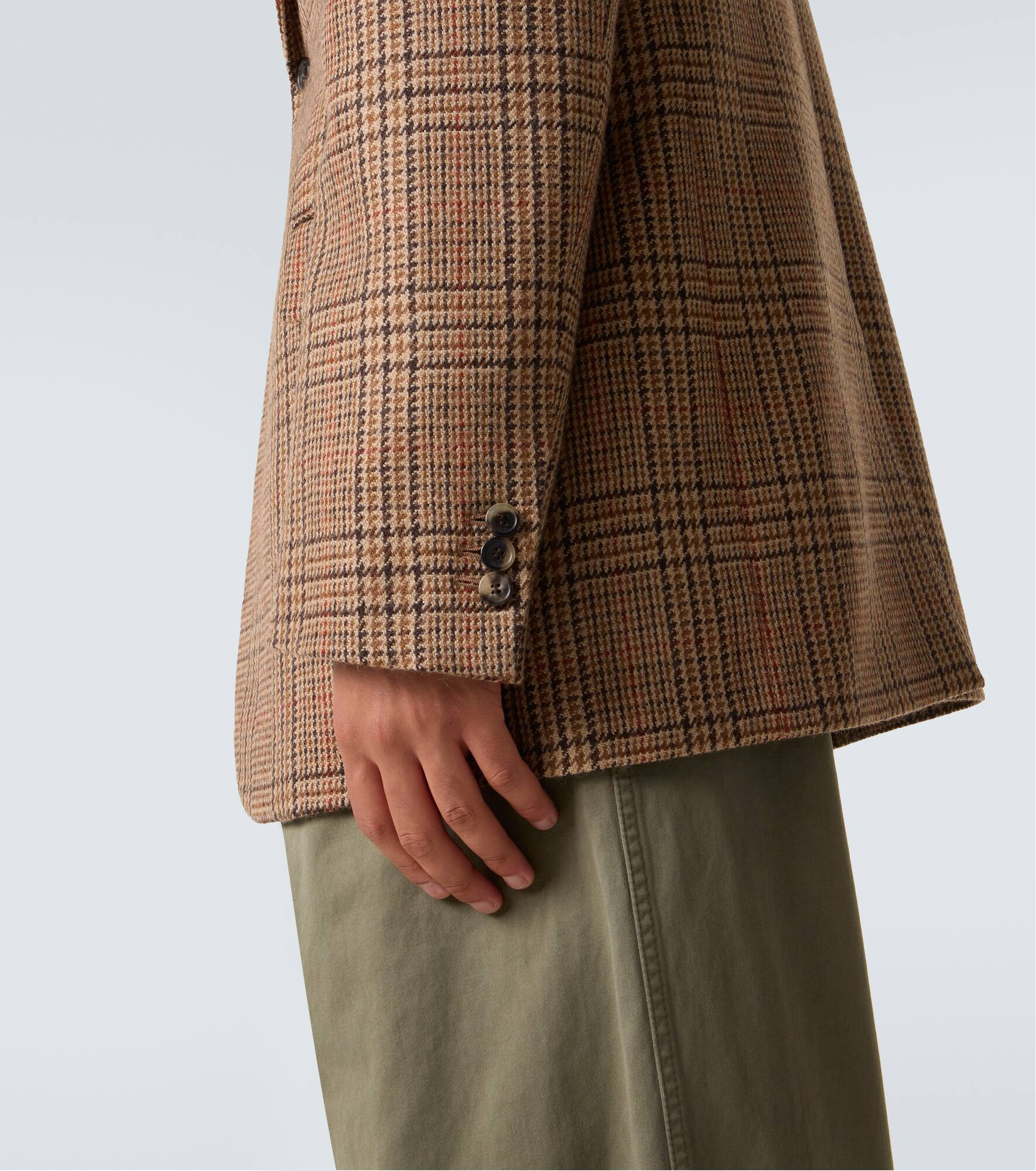 Prince of Wales check wool blazer - 6