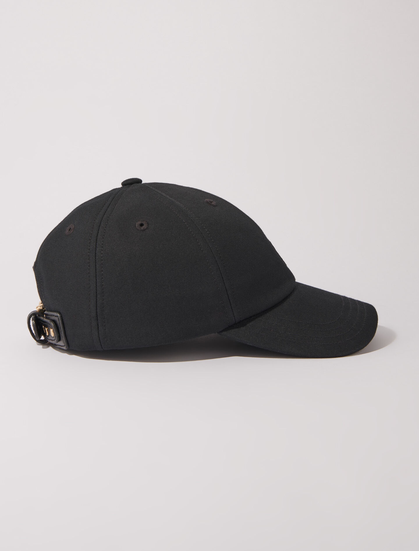 Cotton cap with gold-tone buckle - 2