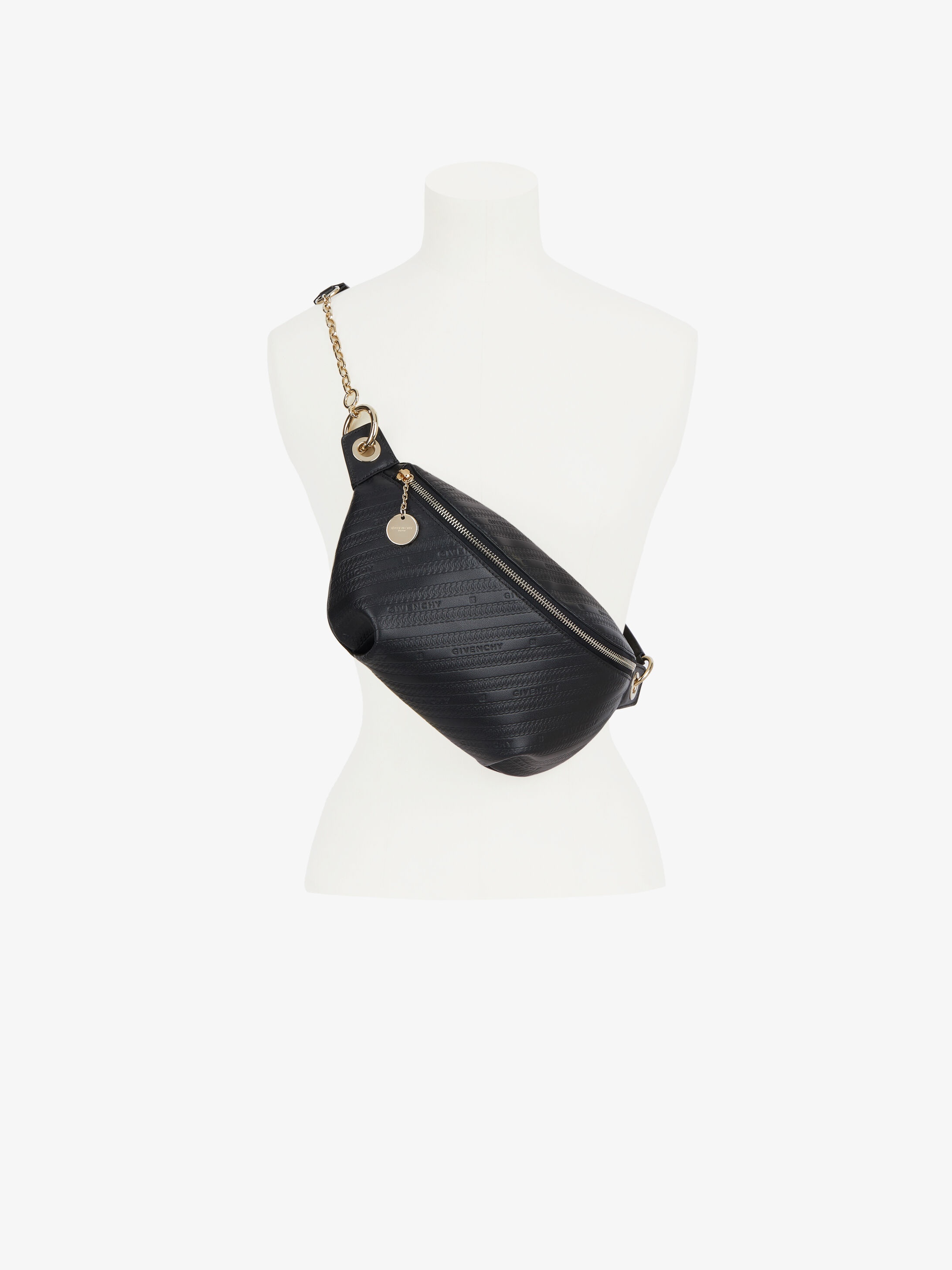 BOND bum bag in GIVENCHY chain embossed leather - 4