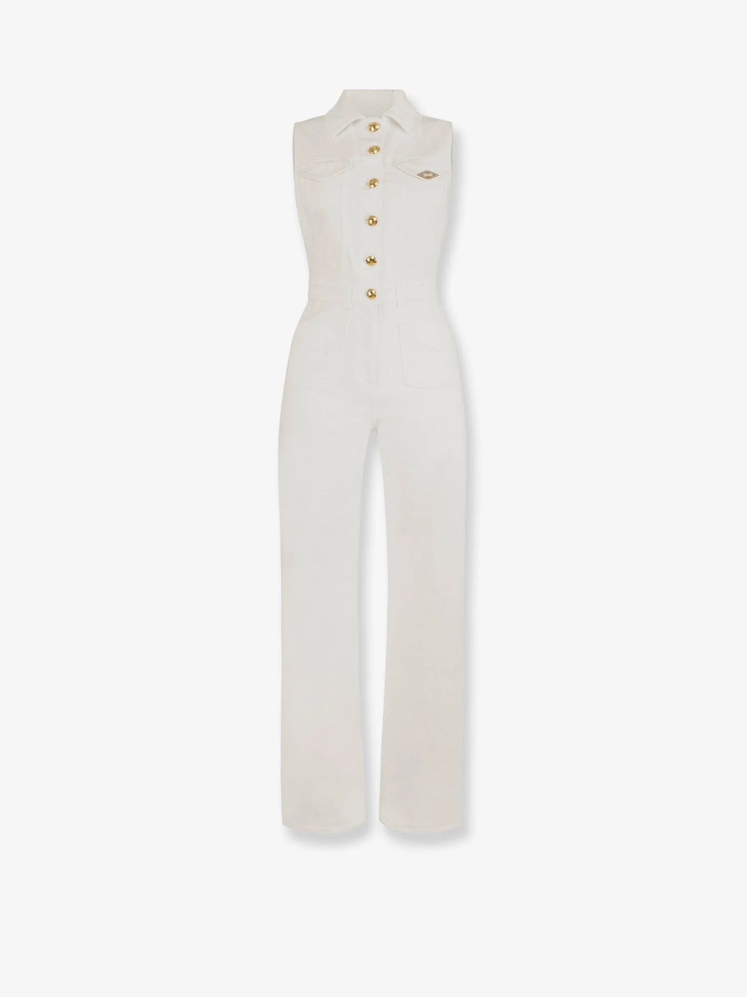 Elisabetta Franchi Stretch Cotton Jumpsuit - 1