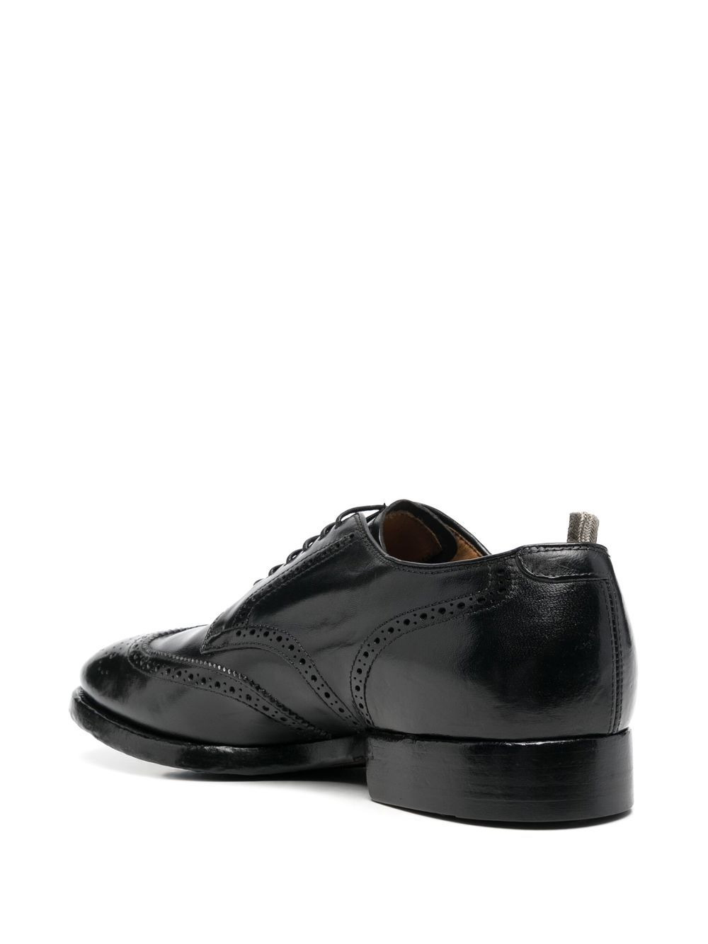brogue-detail lace-up shoes - 3