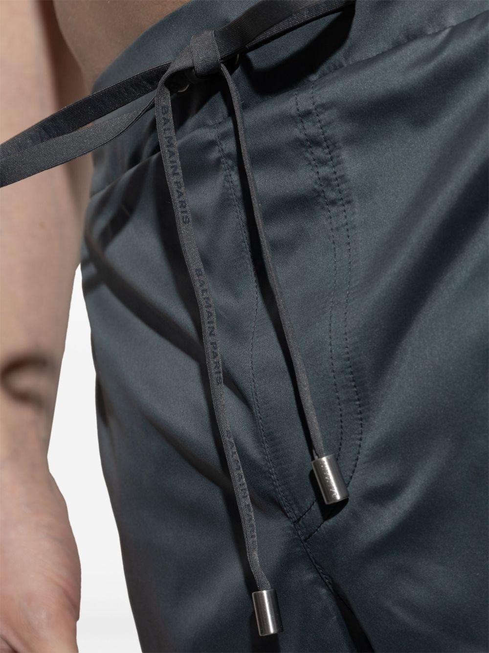 stripe-detail swim shorts - 4