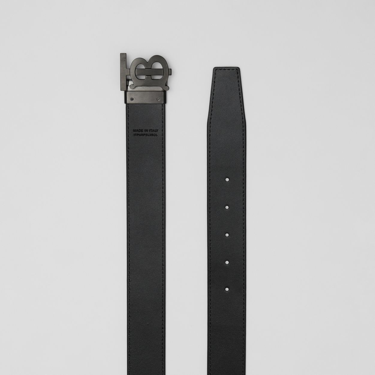 Reversible Monogram Motif London Check Belt - 9