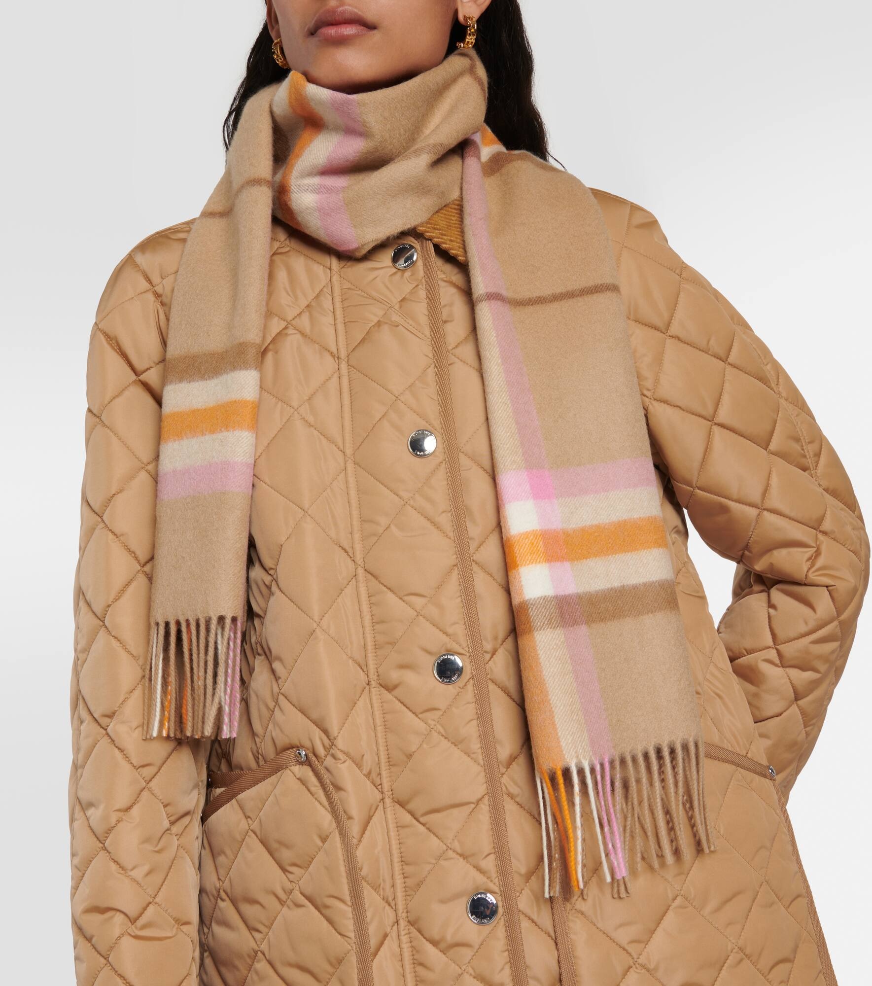 Burberry Check cashmere scarf - 2