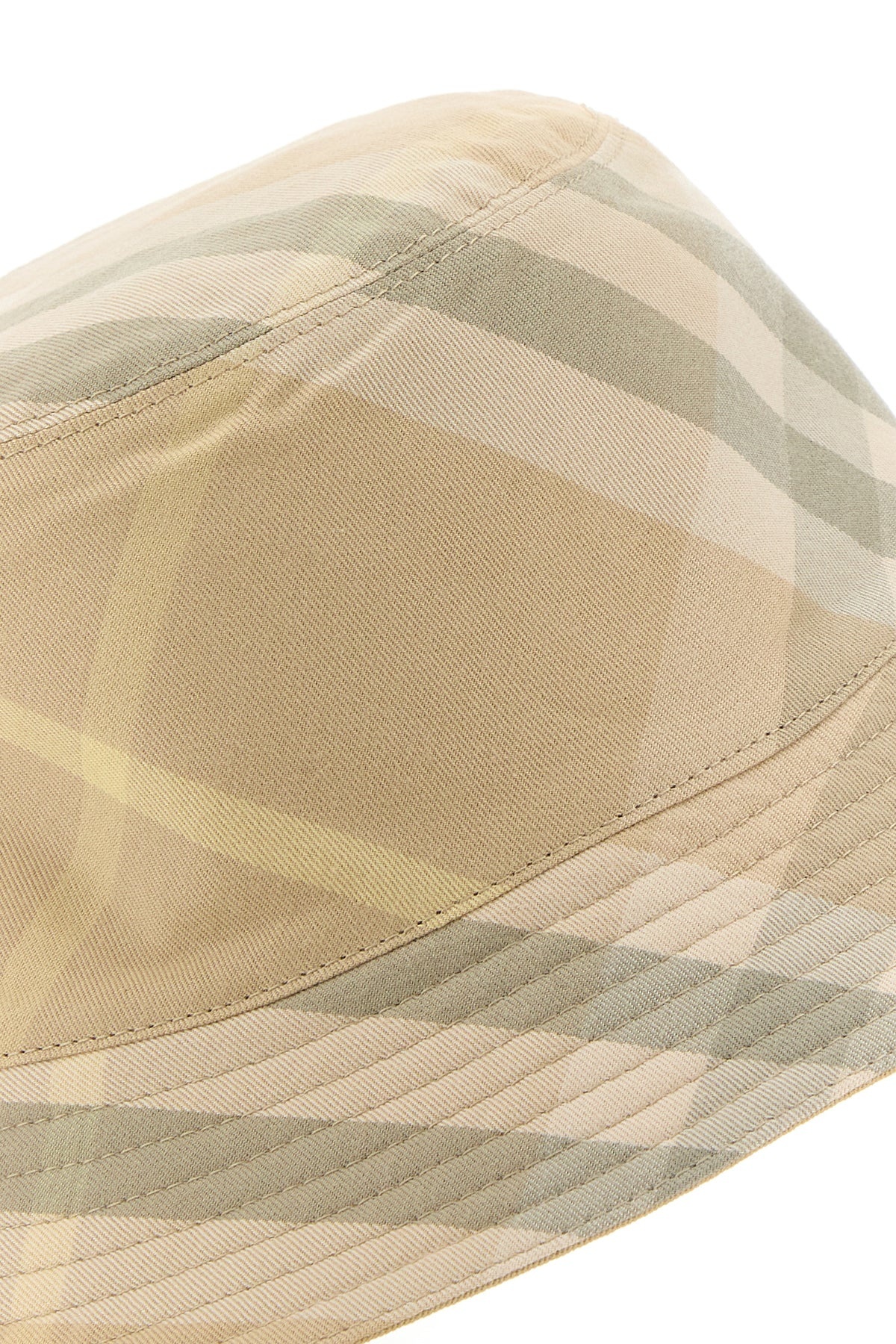 Beige polyester blend bucket hat - 4
