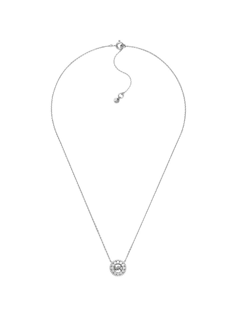 logo-pendant round necklace 1