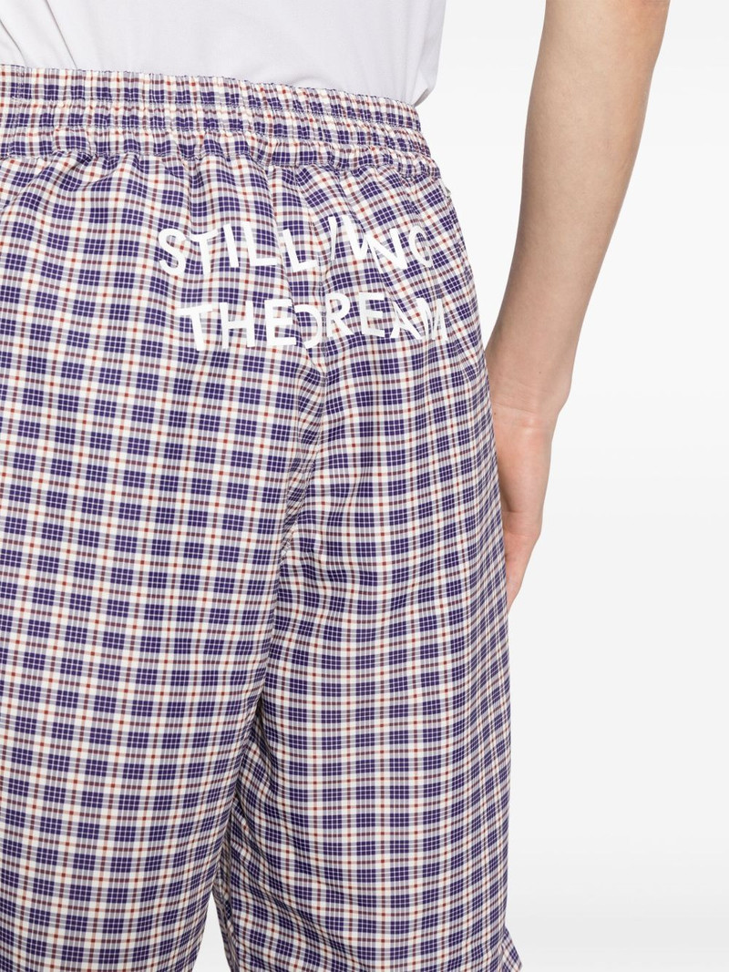 plaid check-print shorts 5