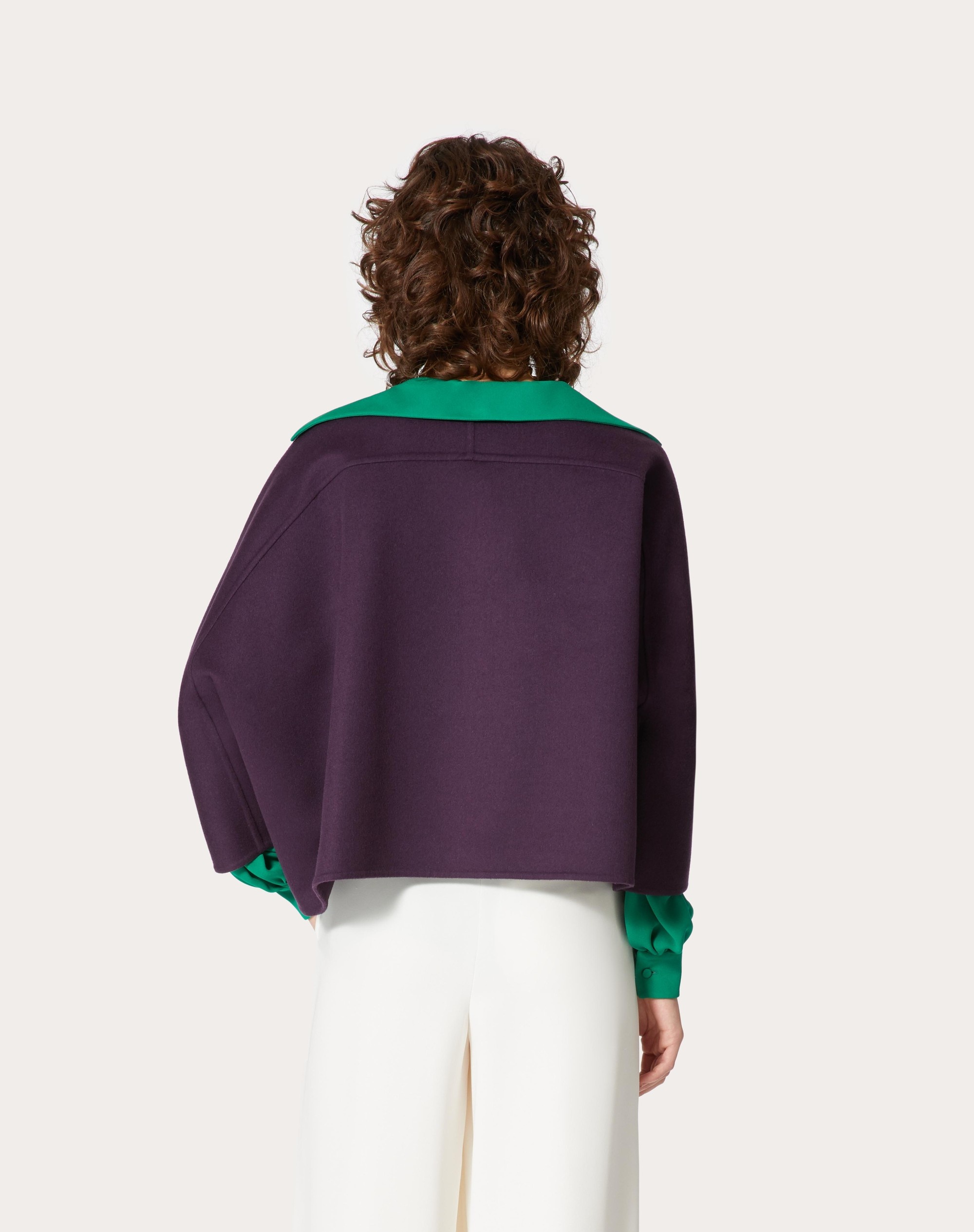COMPACT DRAP PEA COAT - 4