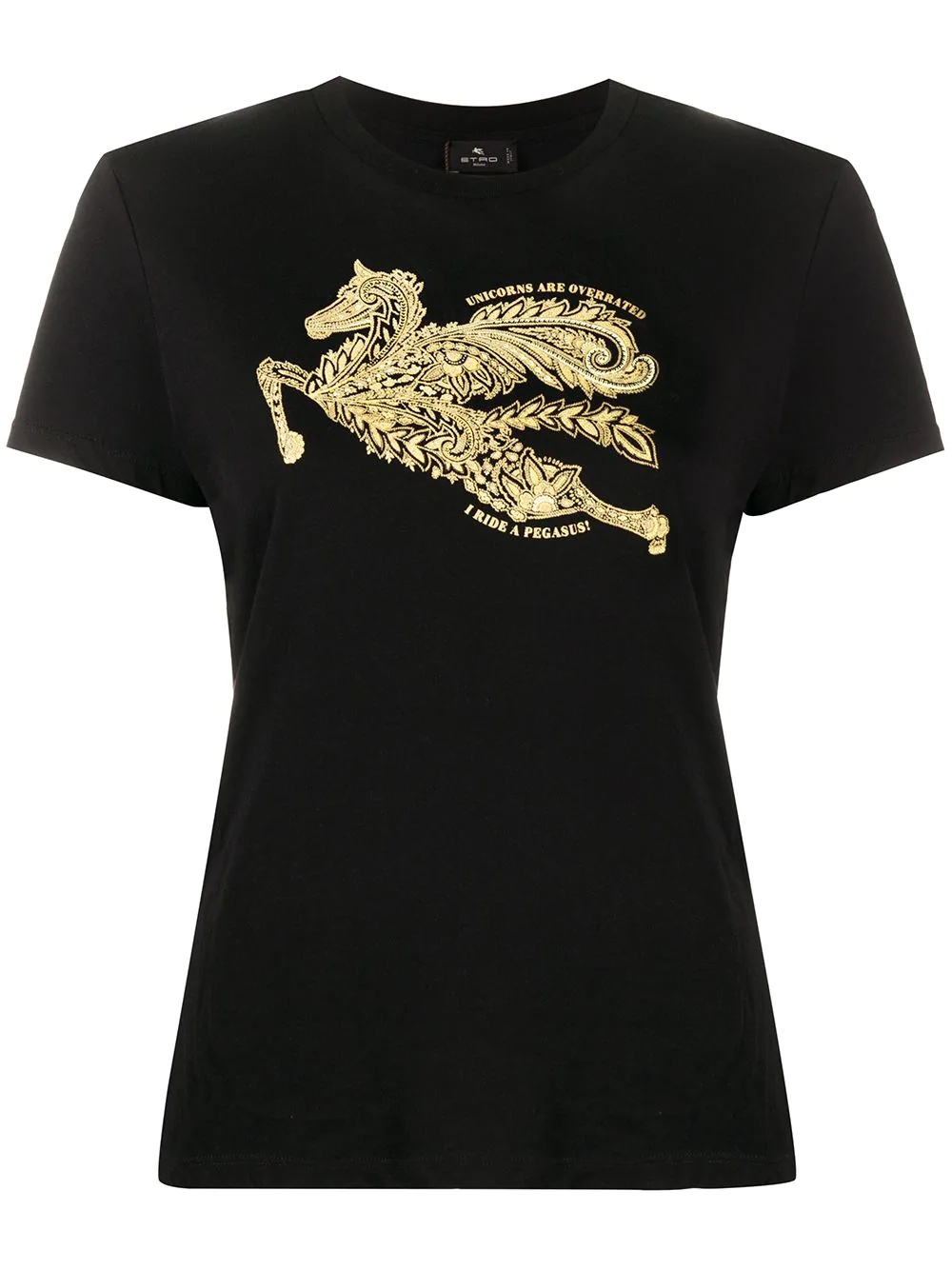 dragon print T-shirt  - 1