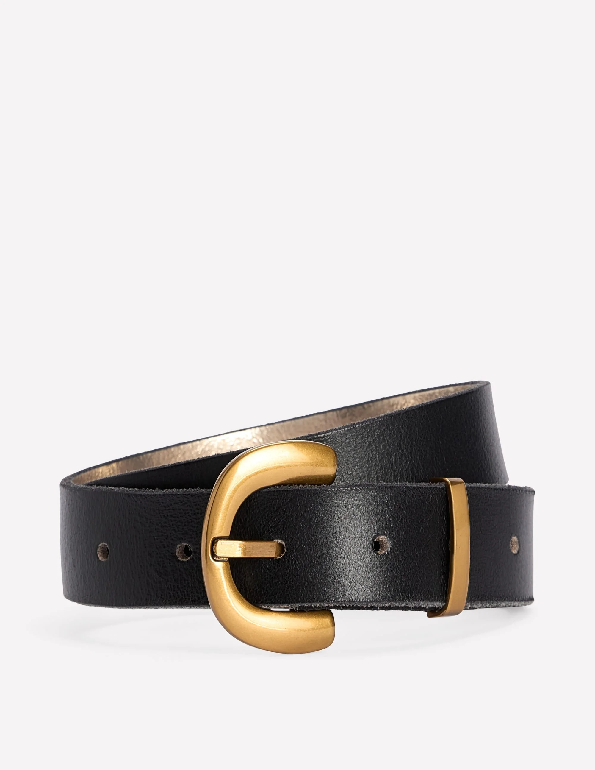 Chunky Buckle Belt-Black - 1