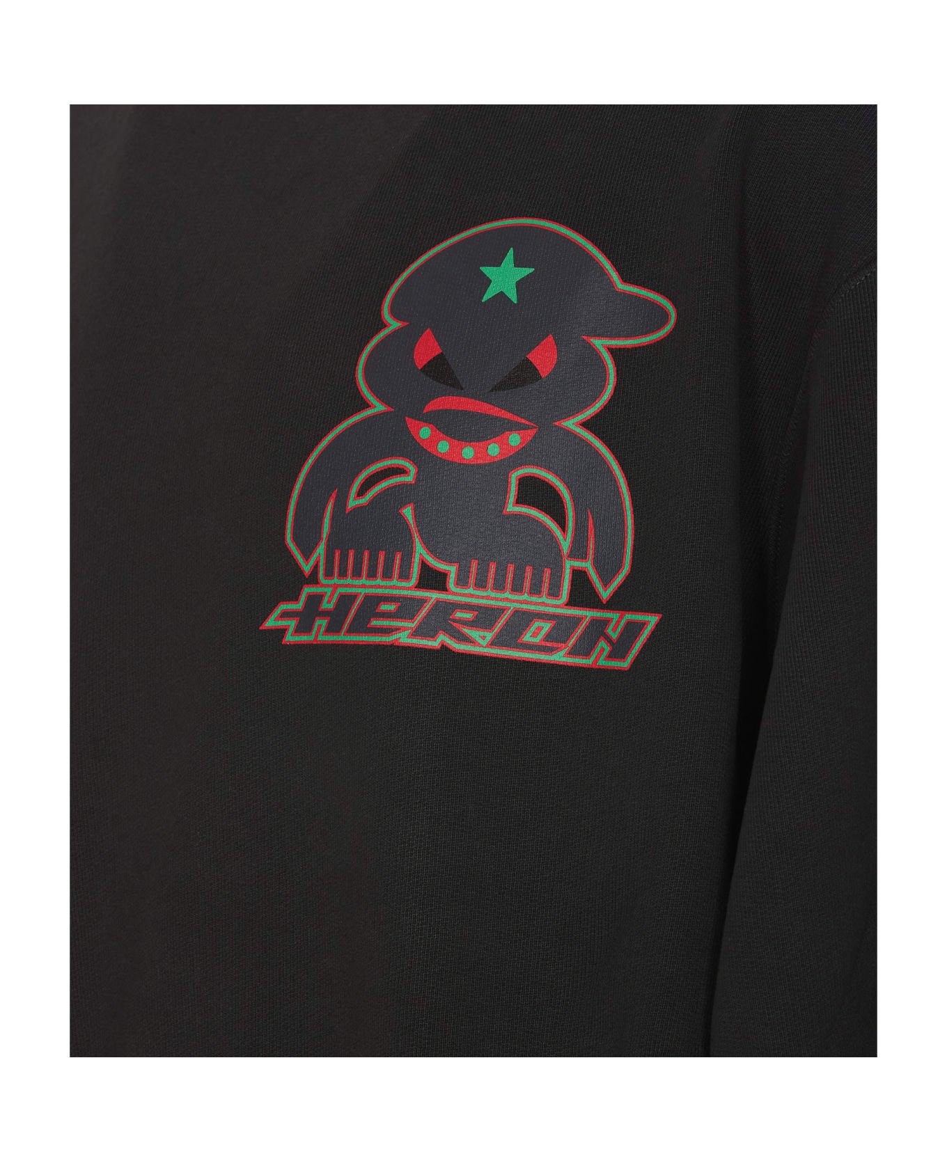 Monster Printed Crewneck Sweatshirt - 3