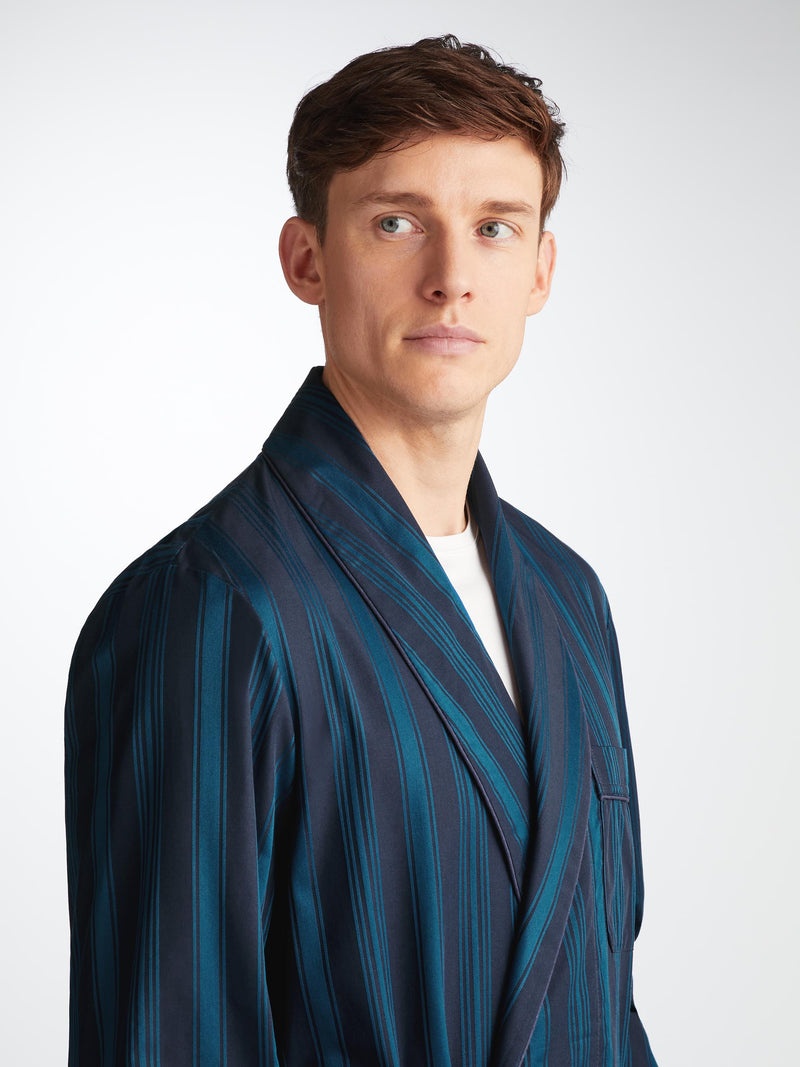 Men's Robe Royal 222 Cotton Navy - 5