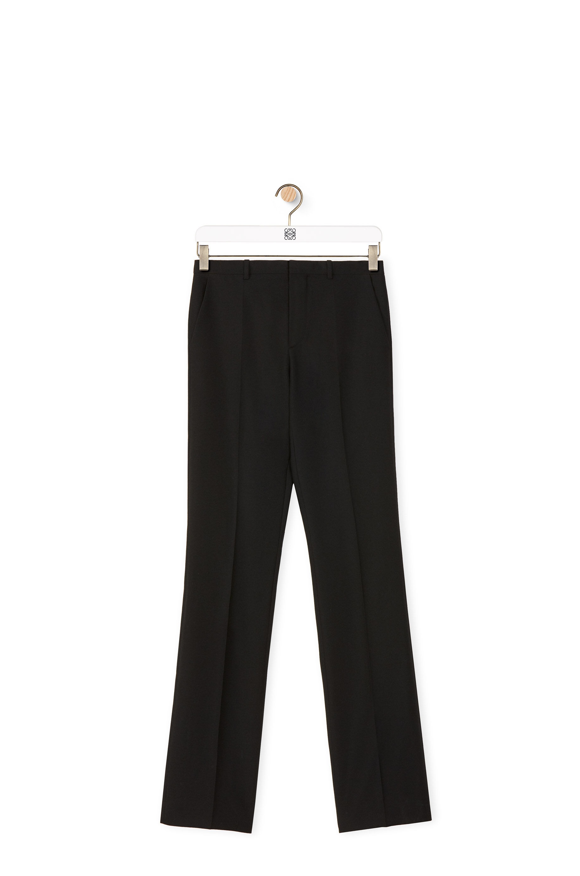 Slim trousers in wool and cotton - 1