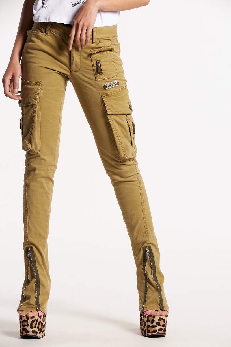 D2 FLARE SEXY CARGO PANTS - 3