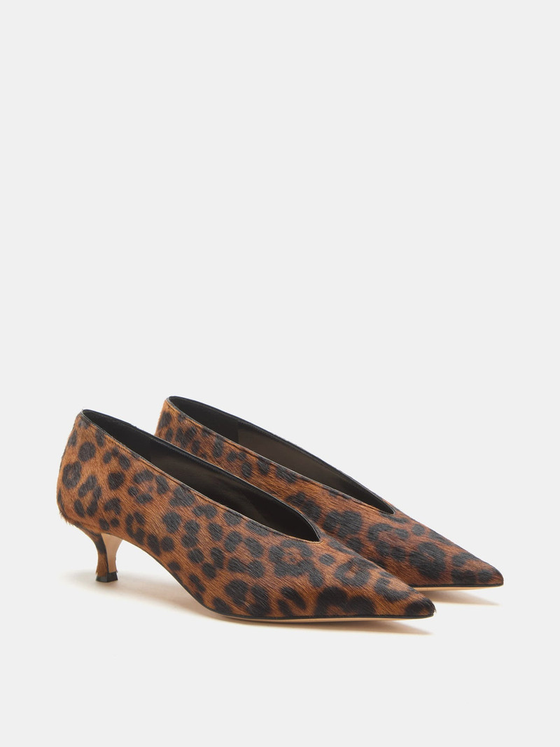 LE MONDE BÉRYL Babouche Kitten / Leopard Calf Hair outlook