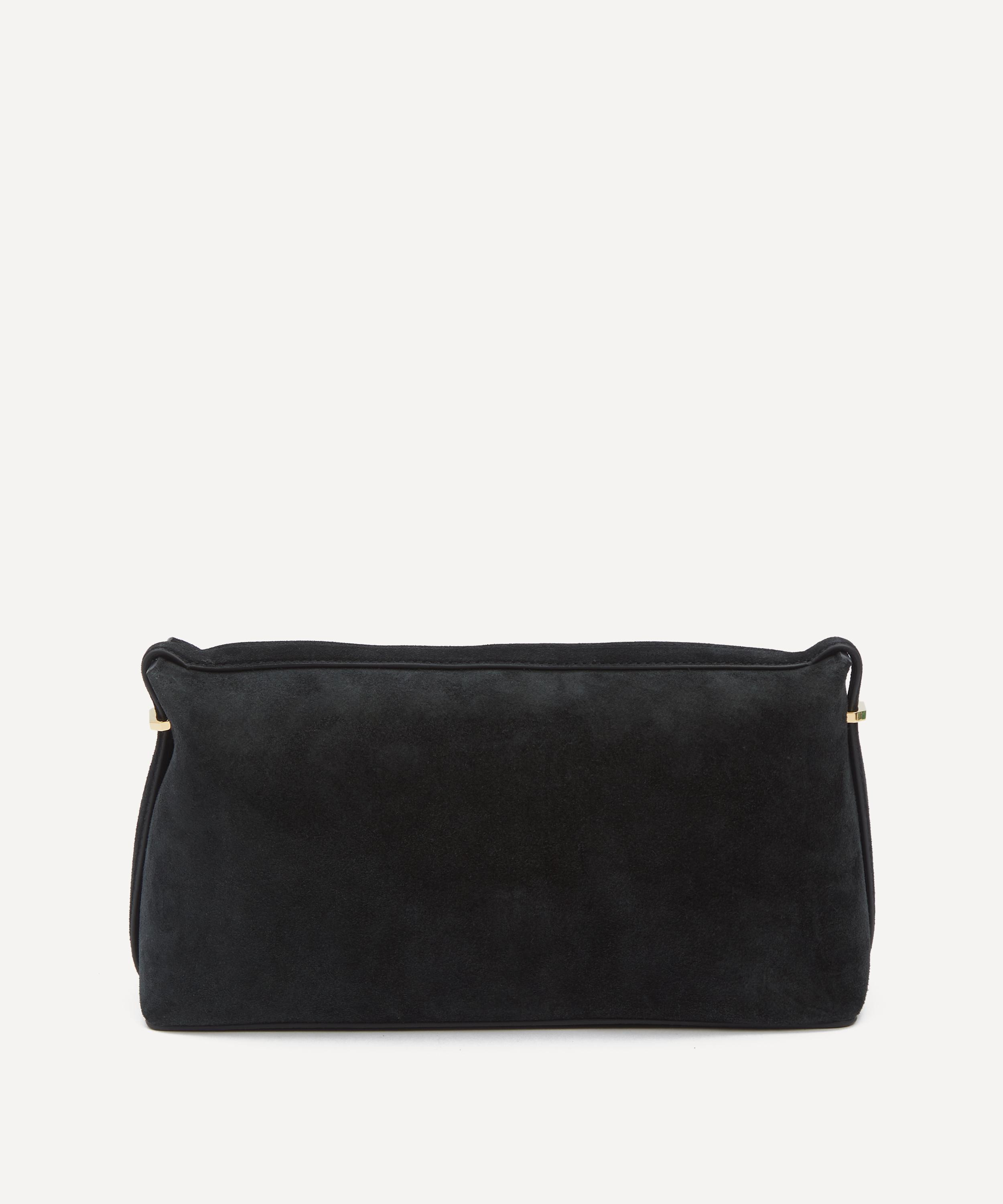 Belted Suede Clutch Bag - 4