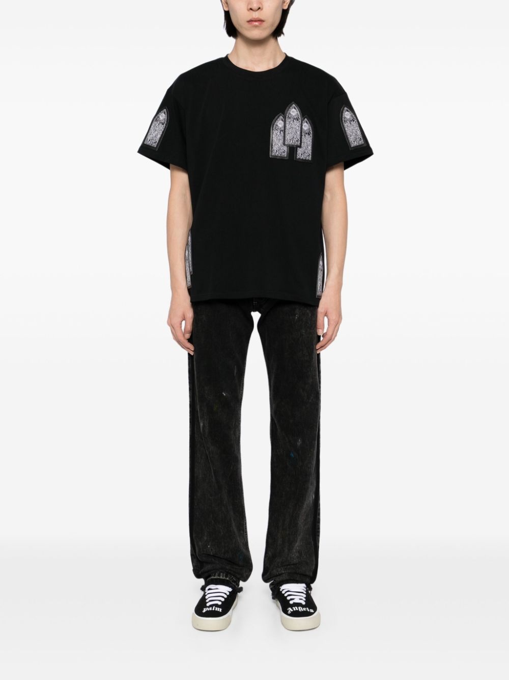 Window short-sleeves T-shirt - 2