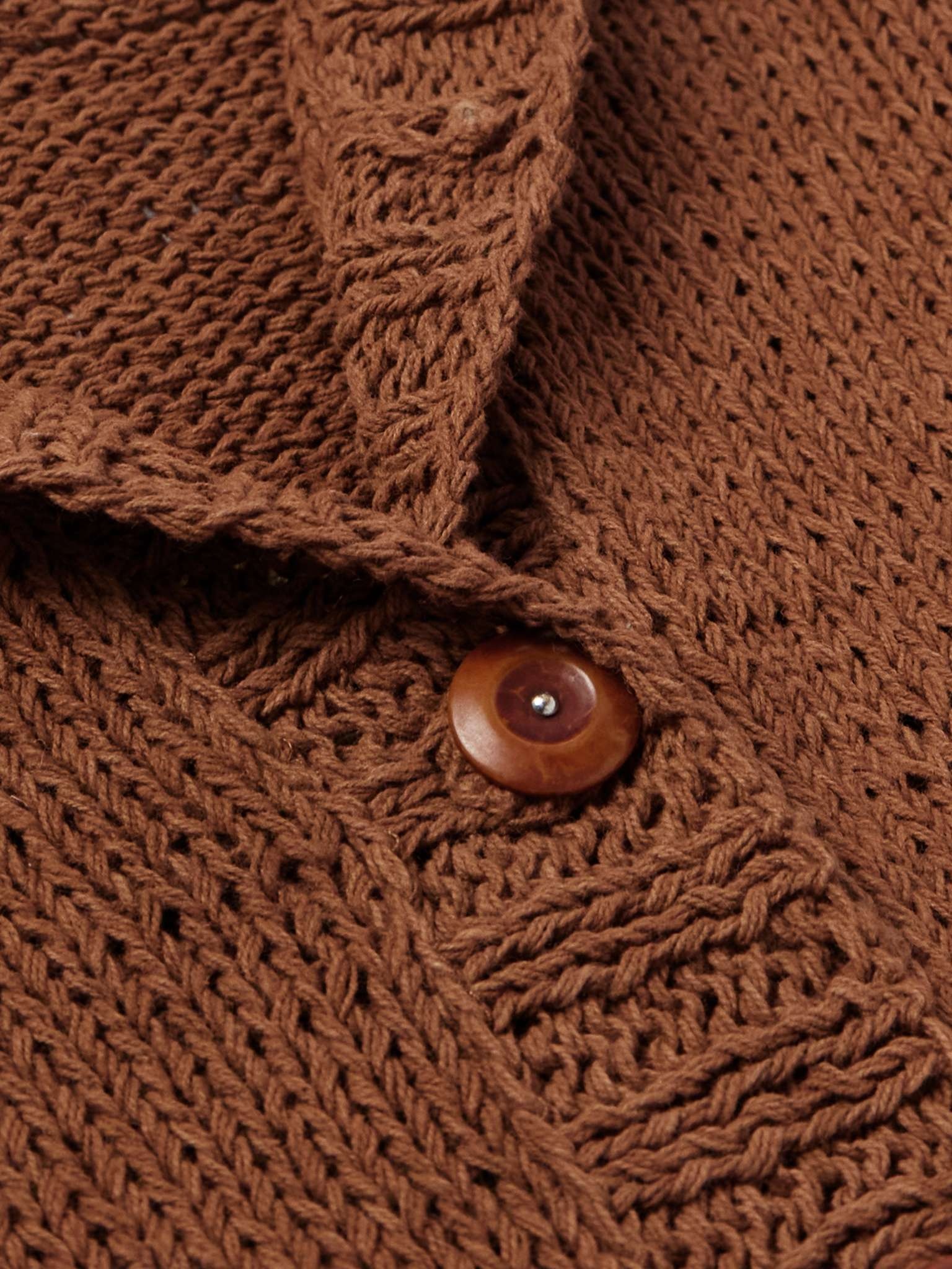 Twinsun Appliquéd Jacquard-Knit Organic Cotton Cardigan - 4