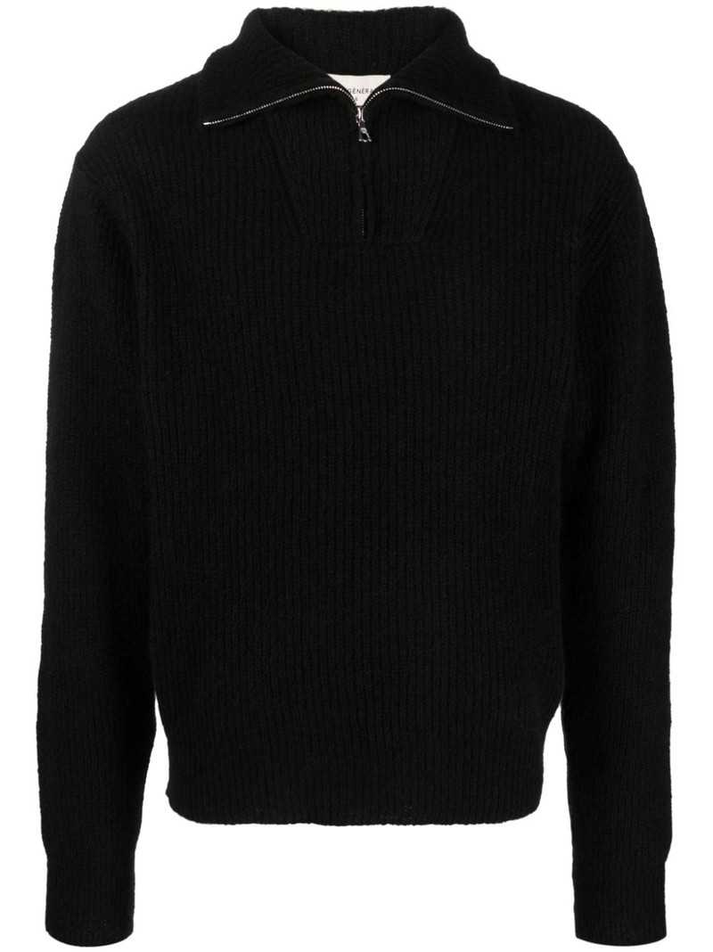 high-neck ribbed jumper 1