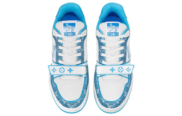 LOUIS VUITTON LV Trainer 'Monogram Denim Blue' 1A9ZI6 - 3