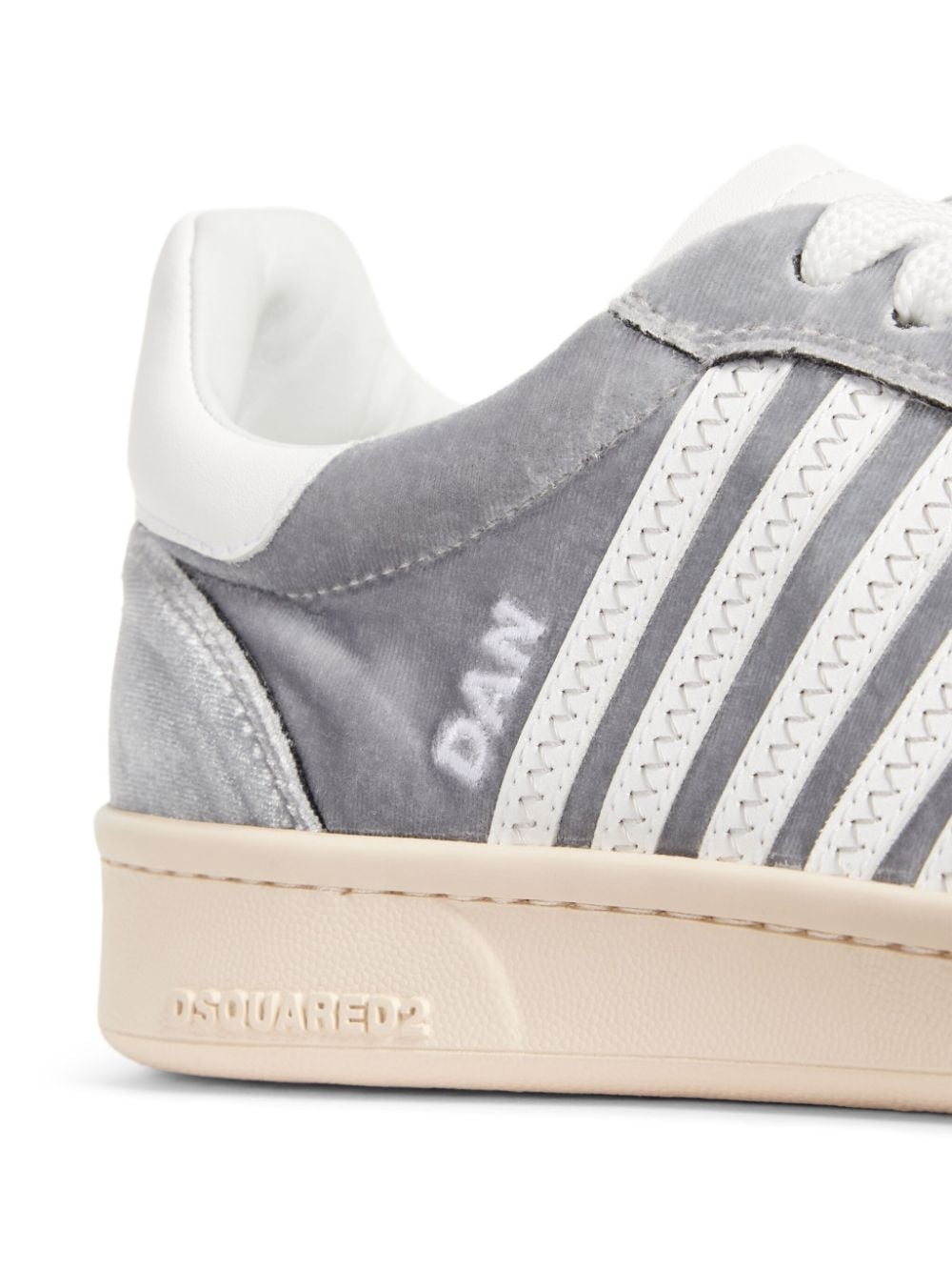 Boxer velvet low-top sneakers - 4