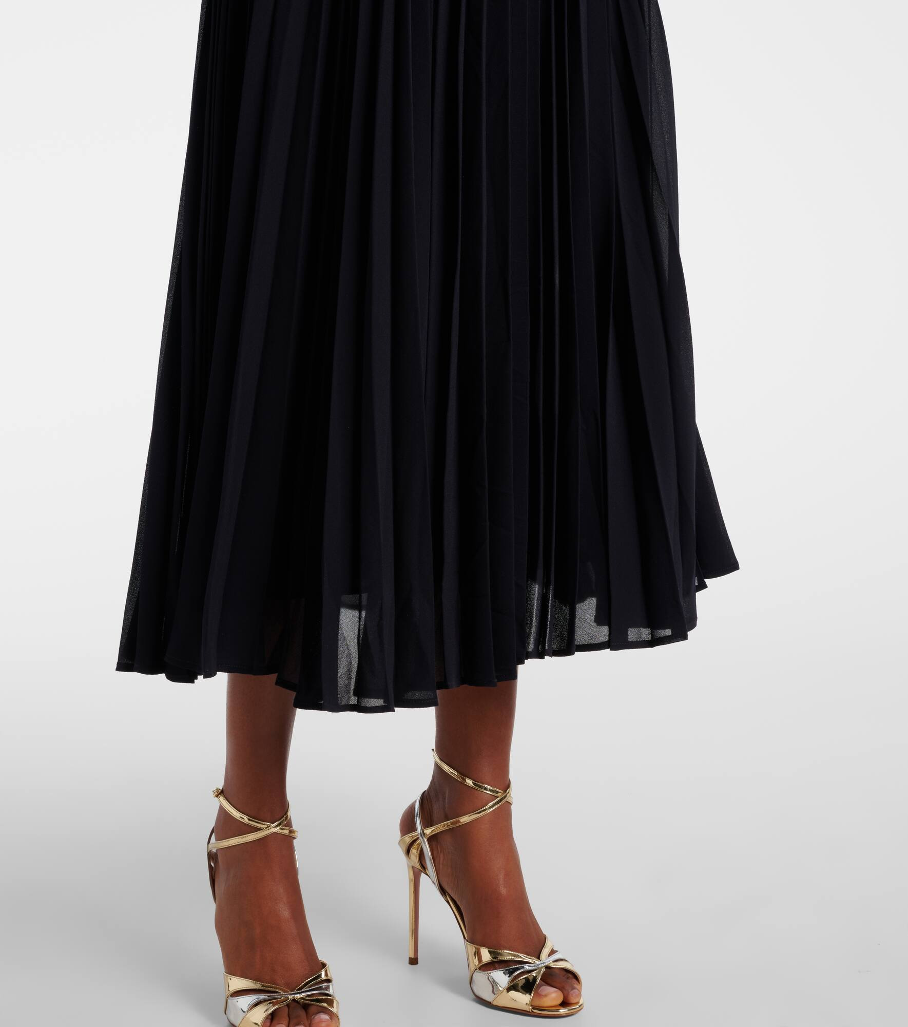 Jonie belted pleated midi dress - 5