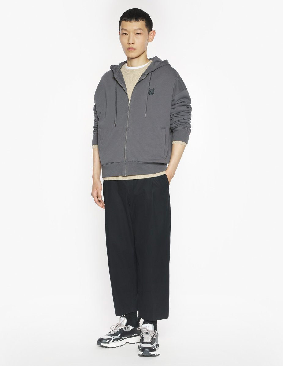 FOX HEAD ZIPPED OVERSIZE HOODIE - 2