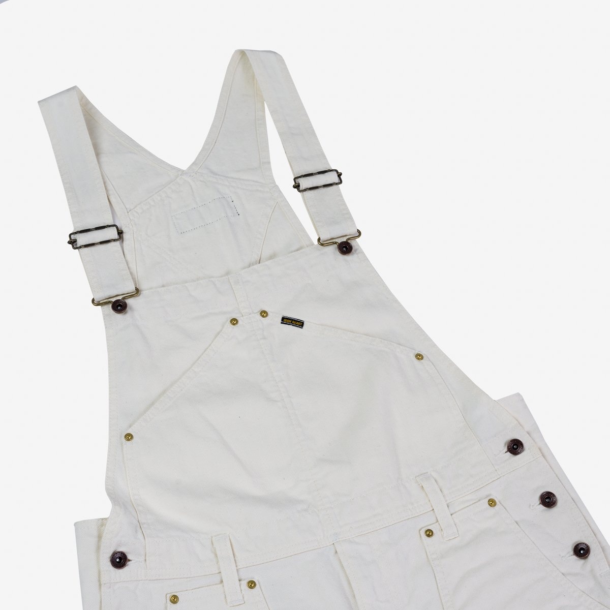 10.5oz Herringbone Double Knee Overalls - White - 16