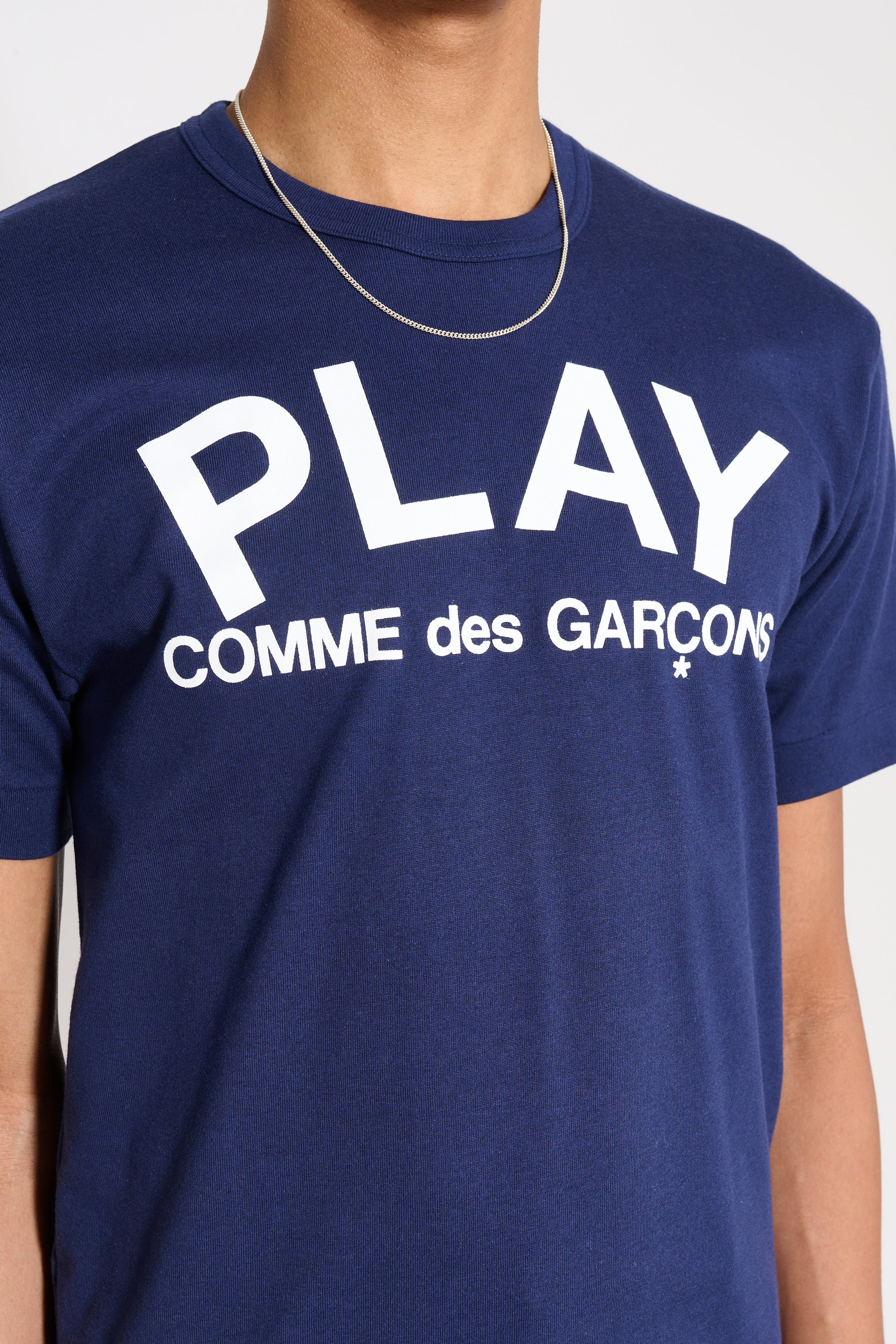 COMME DES GARÇONS PLAY LOGO T-SHIRT DARK NAVY - 4