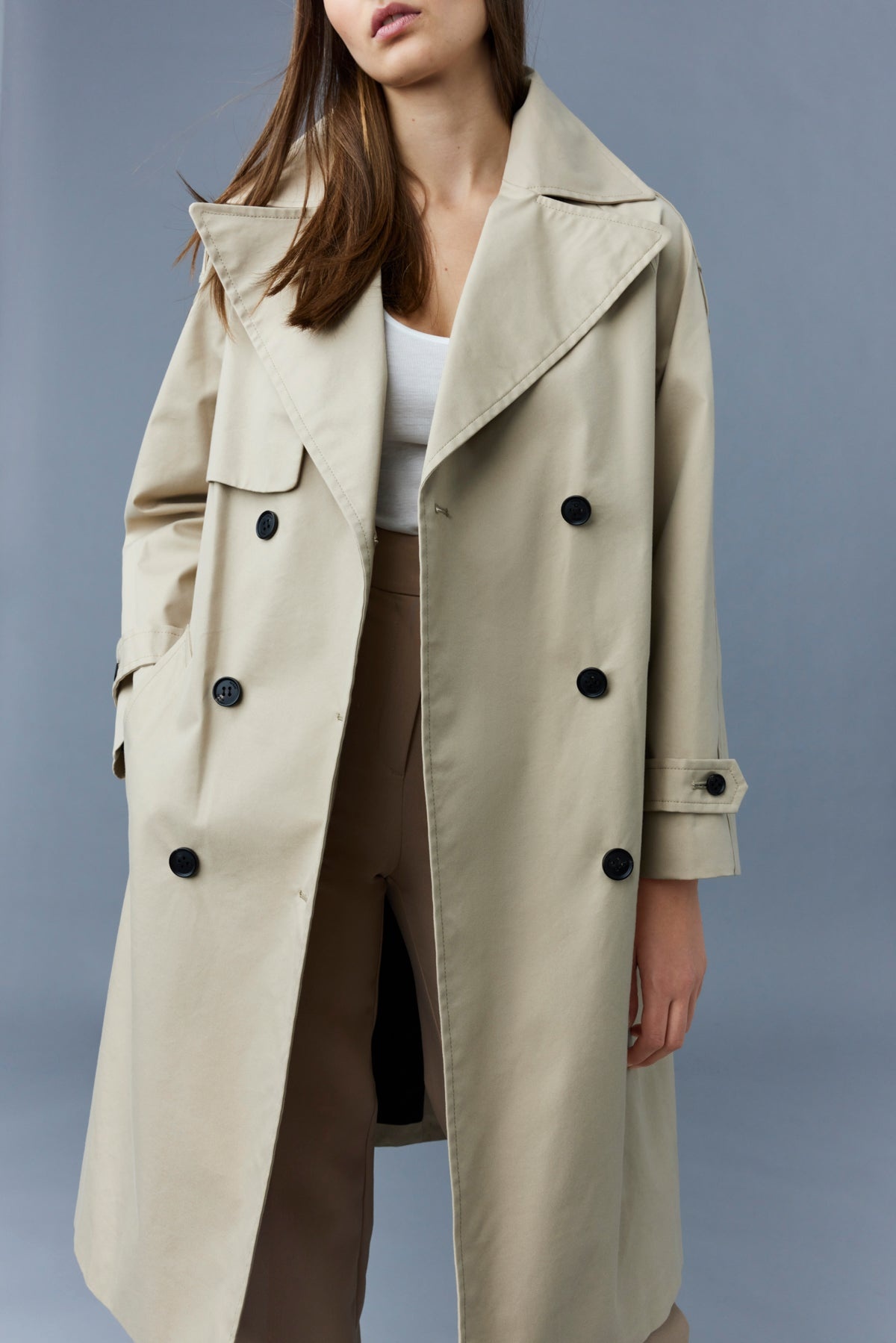 TRISHA 2-In-1 trench coat with hooded bib - 5