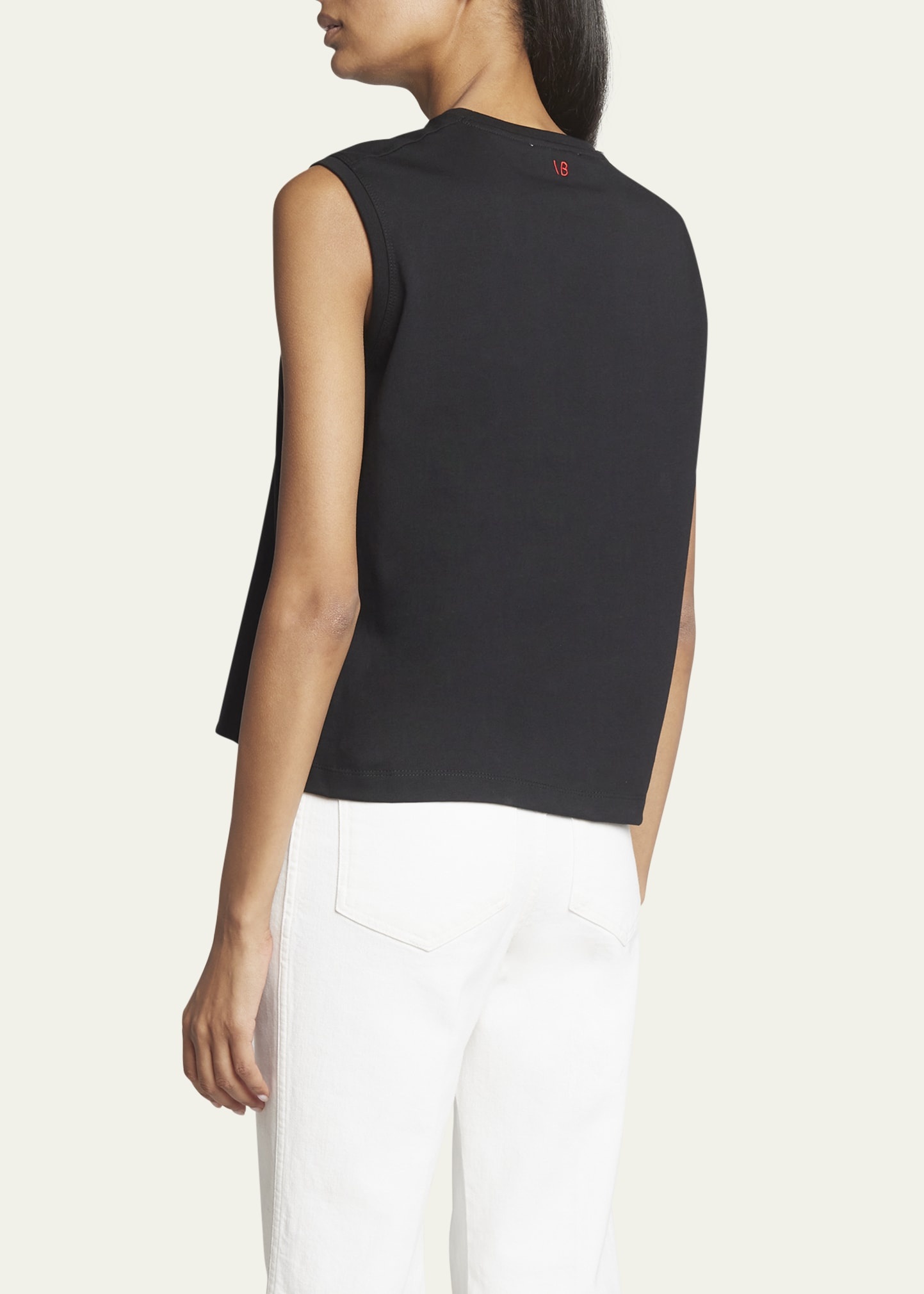 Boxy Sleeveless T-Shirt - 3