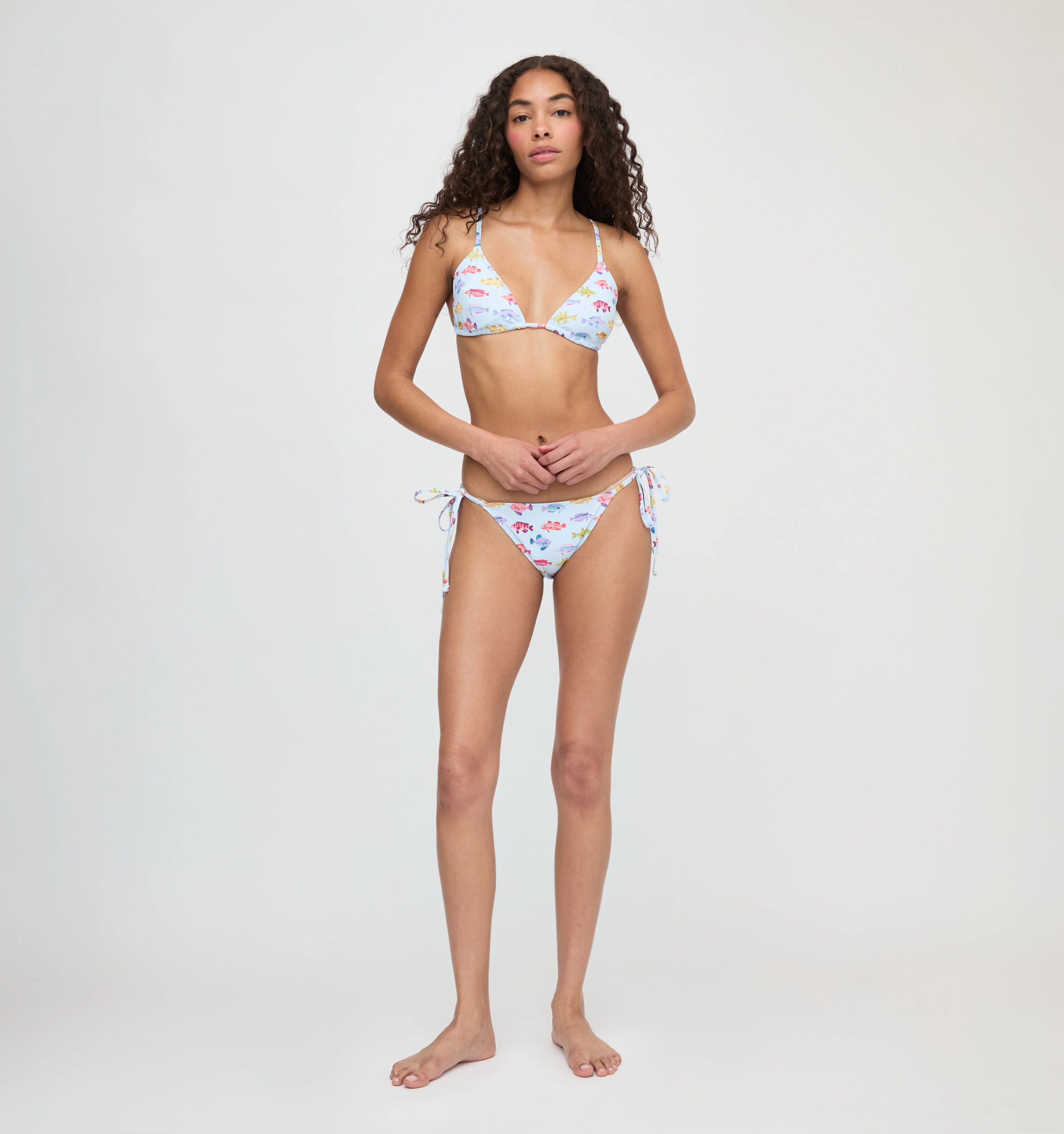 The Alessia Bikini Set - Blue Rainbow Fish - 1