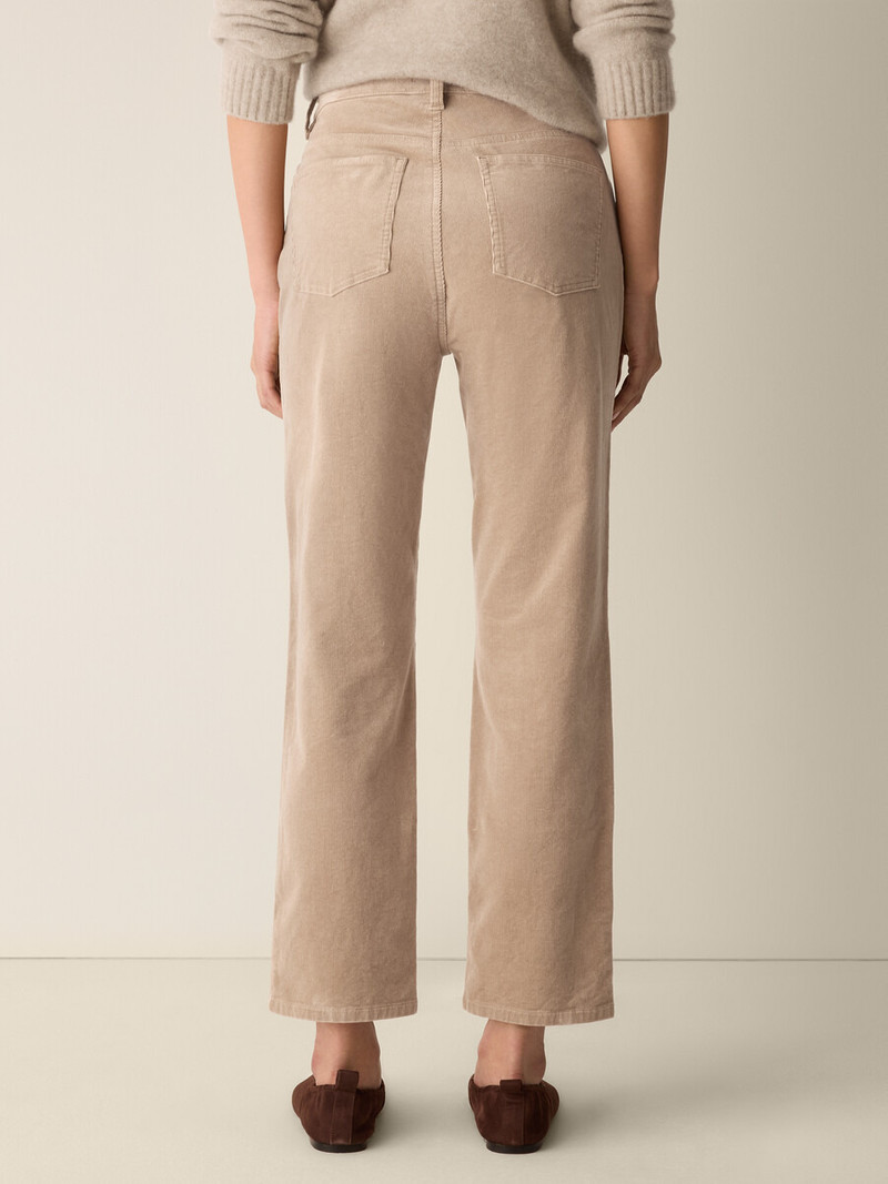 Organic Cotton Stretch Corduroy Straight Pant 4