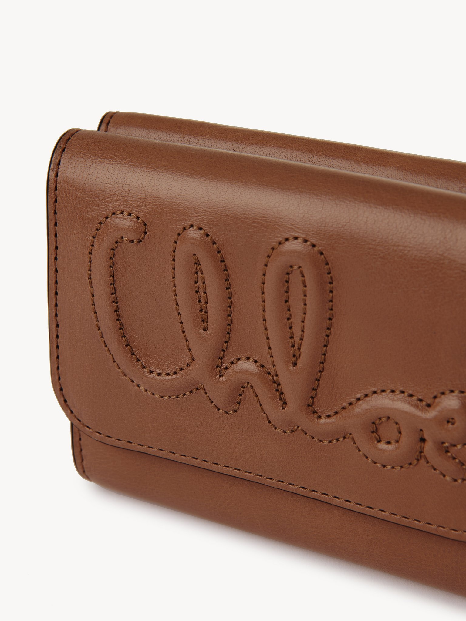 C CHLOÉ SMALL TRI-FOLD IN SHINY LEATHER - 5