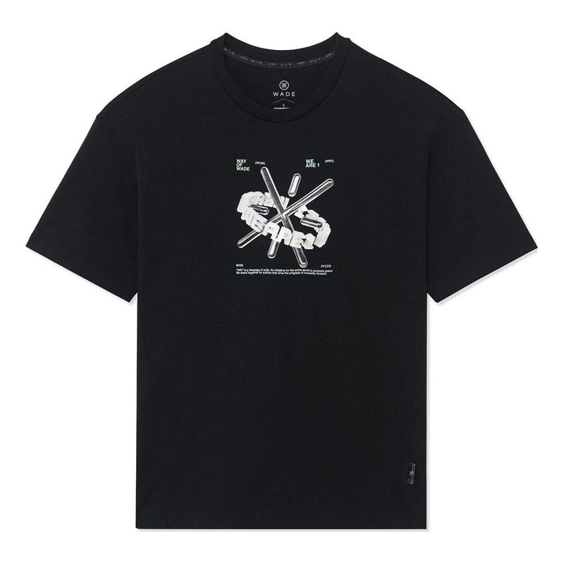 Li-Ning x Glare Way Of Wade Graphic T-shirt 'Black' AHSS645-1 - 1