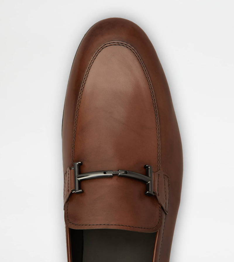 LOAFERS IN LEATHER - BROWN 5