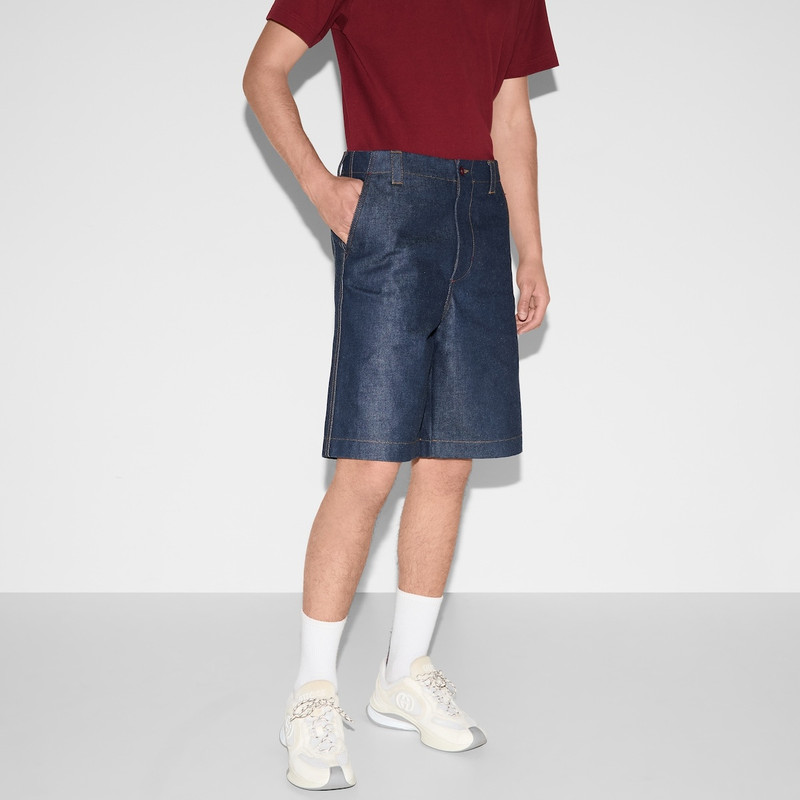 Raw denim bermuda shorts 3