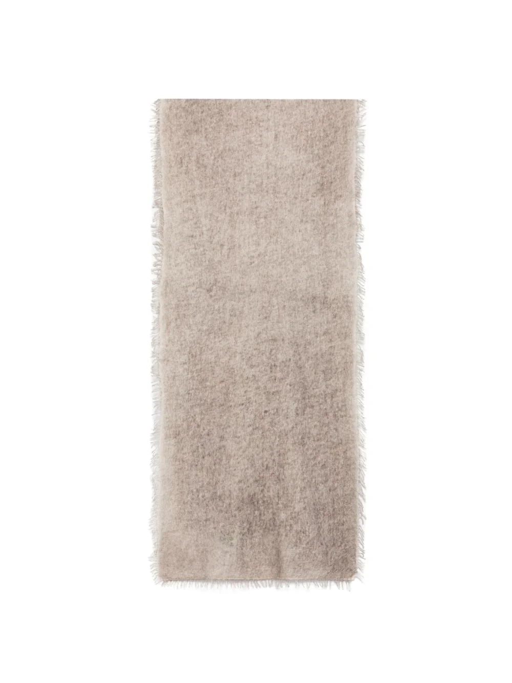 fringed-edge cashmere scarf - 1
